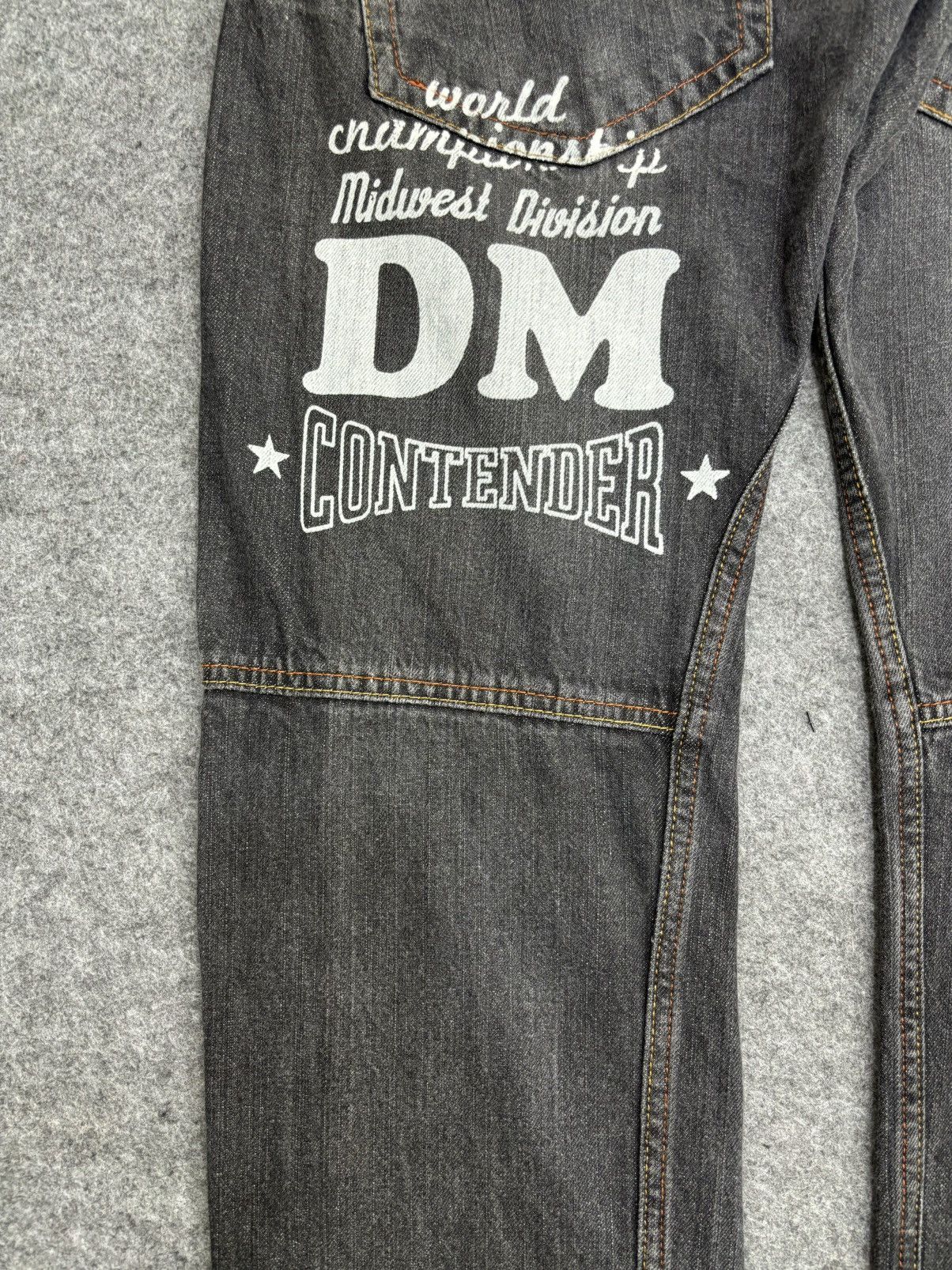 Japanese Brand 💥Insane Double Waist💥Rare Dominate Black Wash Denim F526 Size US 30 / EU 46 - 13 Thumbnail