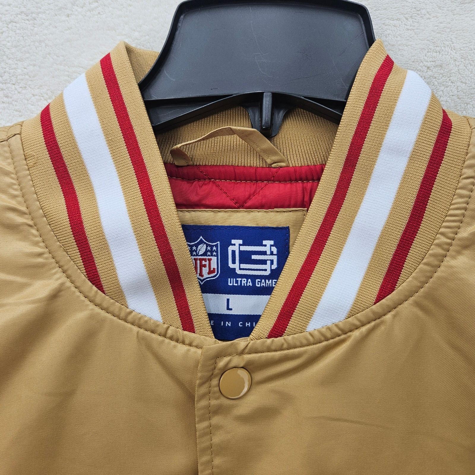 Mind Games ULTRA GAME MEN'S LARGE SAN FRANCISCO 49ERS VARSITY SATIN Size US L / EU 52-54 / 3 - 2 Thumbnail