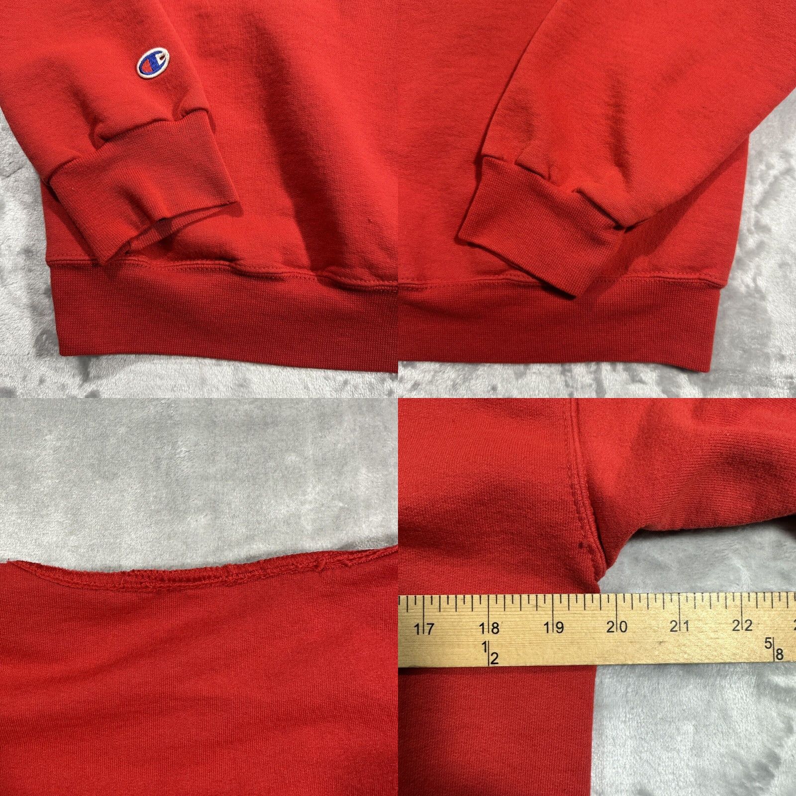 Champion VINTAGE Champion Reverse Weave Sweatshirt Harvard Pockets Small Crew Neck Maroon Cotton Men 90s Sports Pullover Sweatshirt Size US S / EU 44-46 / 1 - 8 Thumbnail