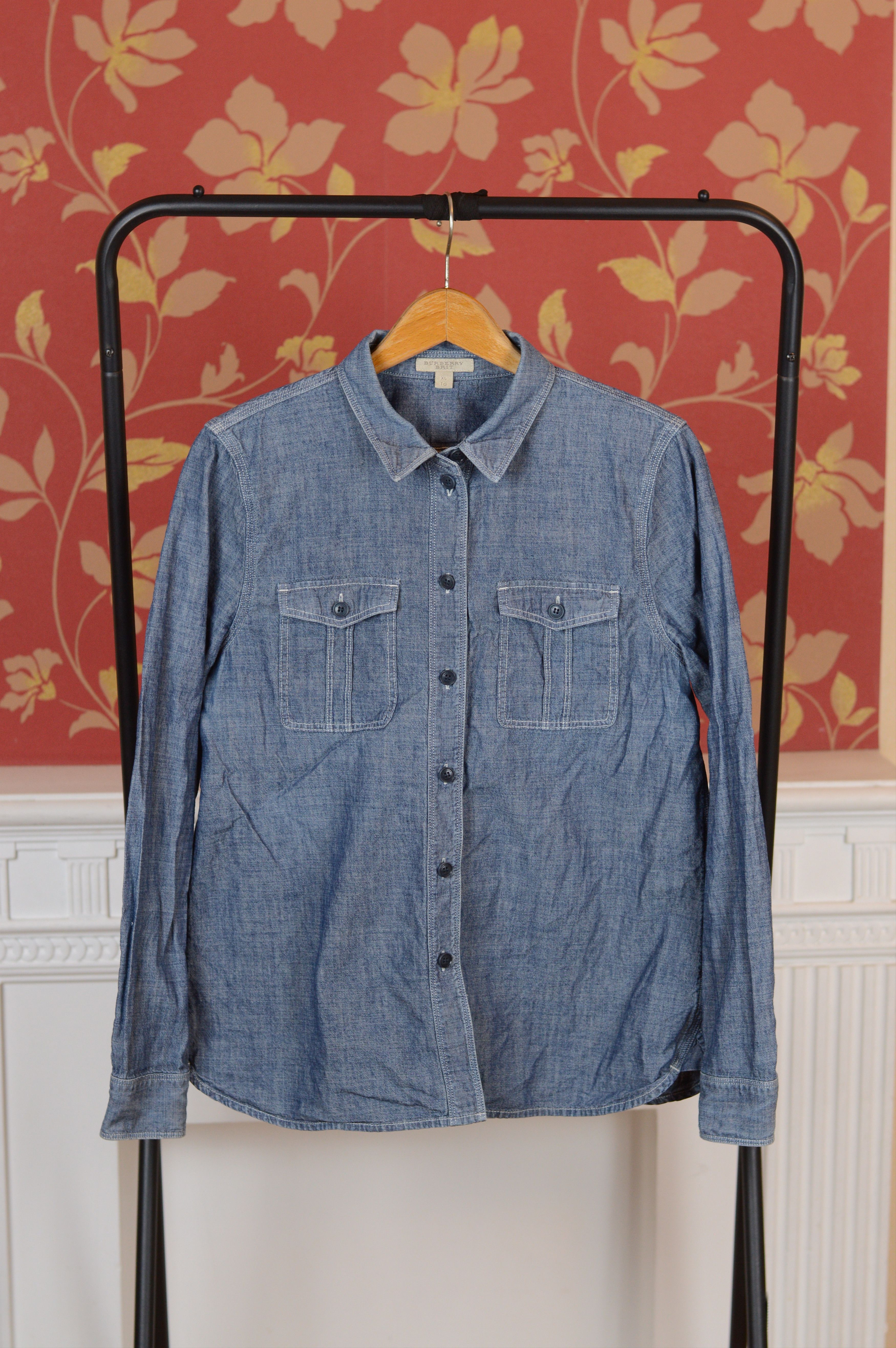 Burberry Burberry Brit Cotton Pockets Shirt Size US M / EU 48-50 / 2 - 1 Thumbnail