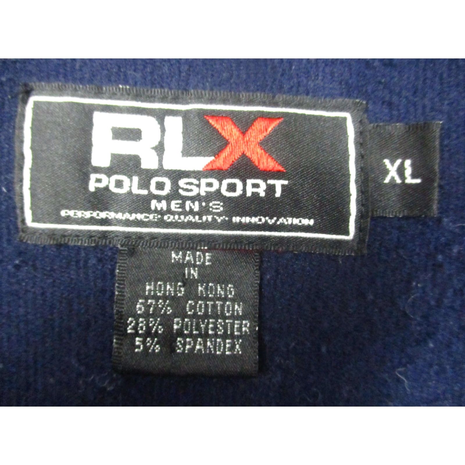 Polo Ralph Lauren Vintage RLX Polo Sport Sweater Mens XL Blue Fleece Quarter Zip Pullover 90s Size US XL / EU 56 / 4 - 5 Thumbnail