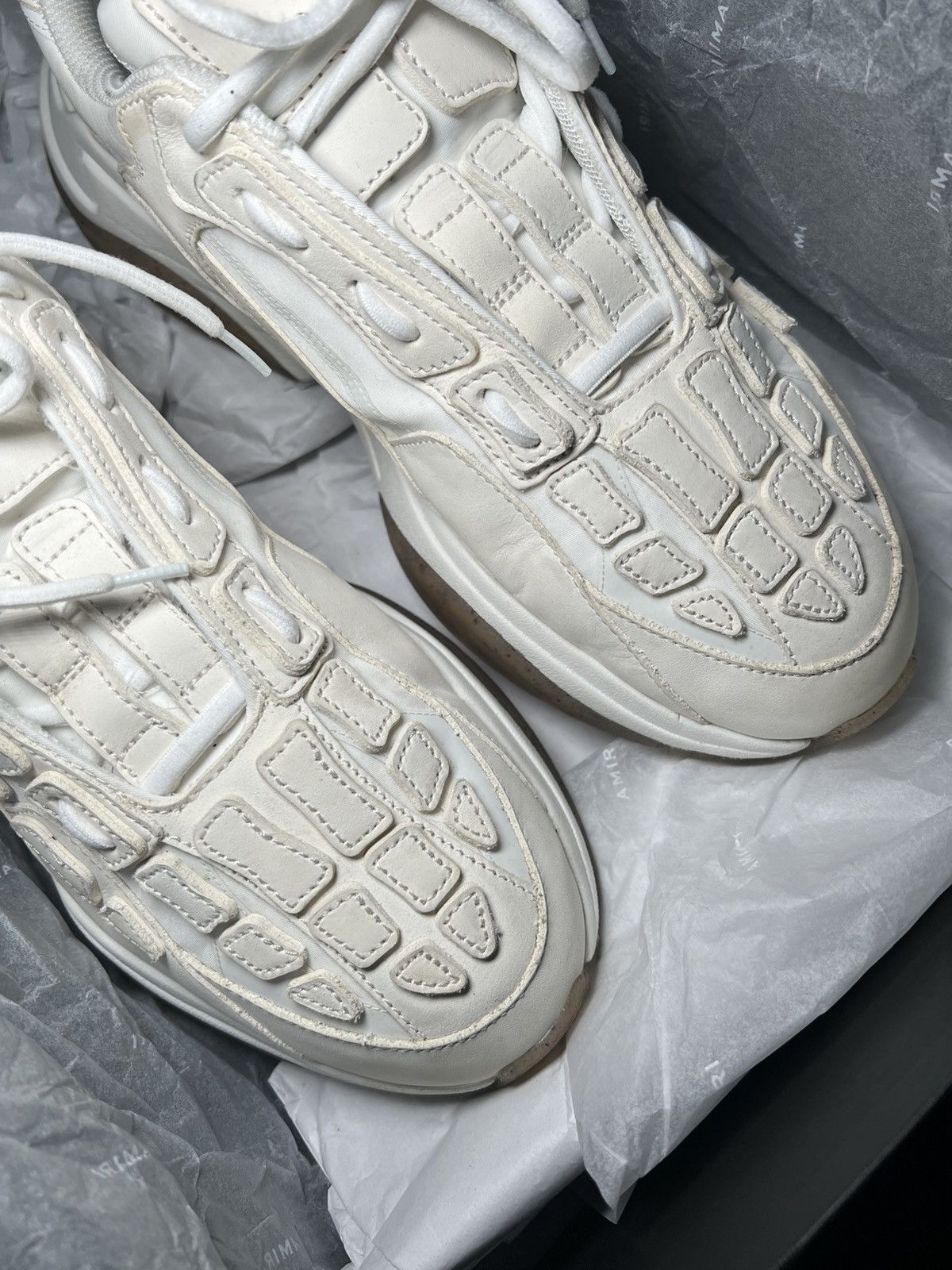 Amiri Amiri bone runner “Alabaster” Size US 12 / EU 45 - 9 Thumbnail