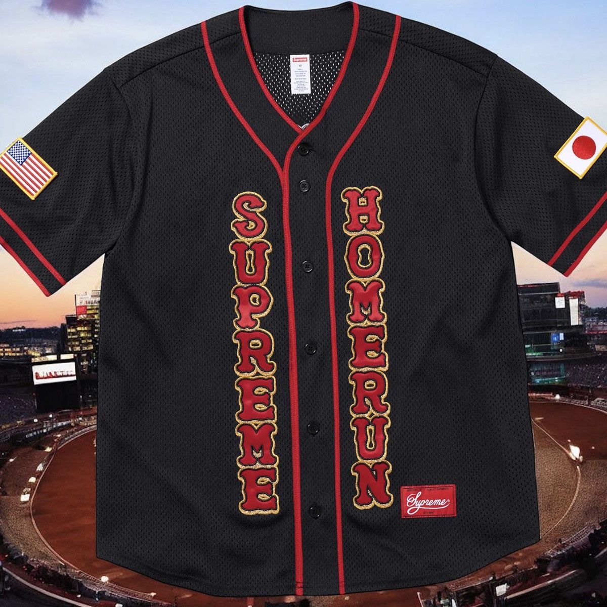 Supreme Supreme Homerun Baseball Jersey XL | Grailed