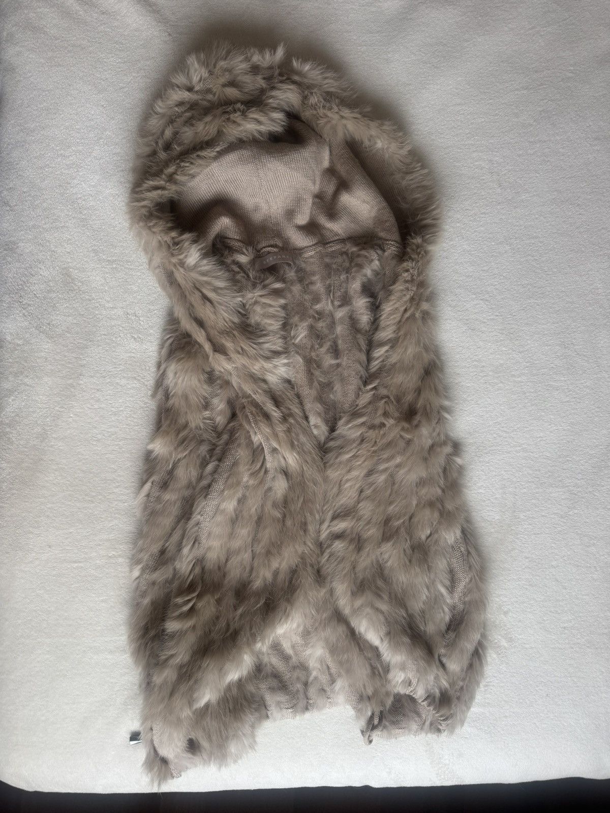 Other Stefanel rabbit fur vest size S/M with a hood Size S / US 4 / IT 40 - 2 Thumbnail