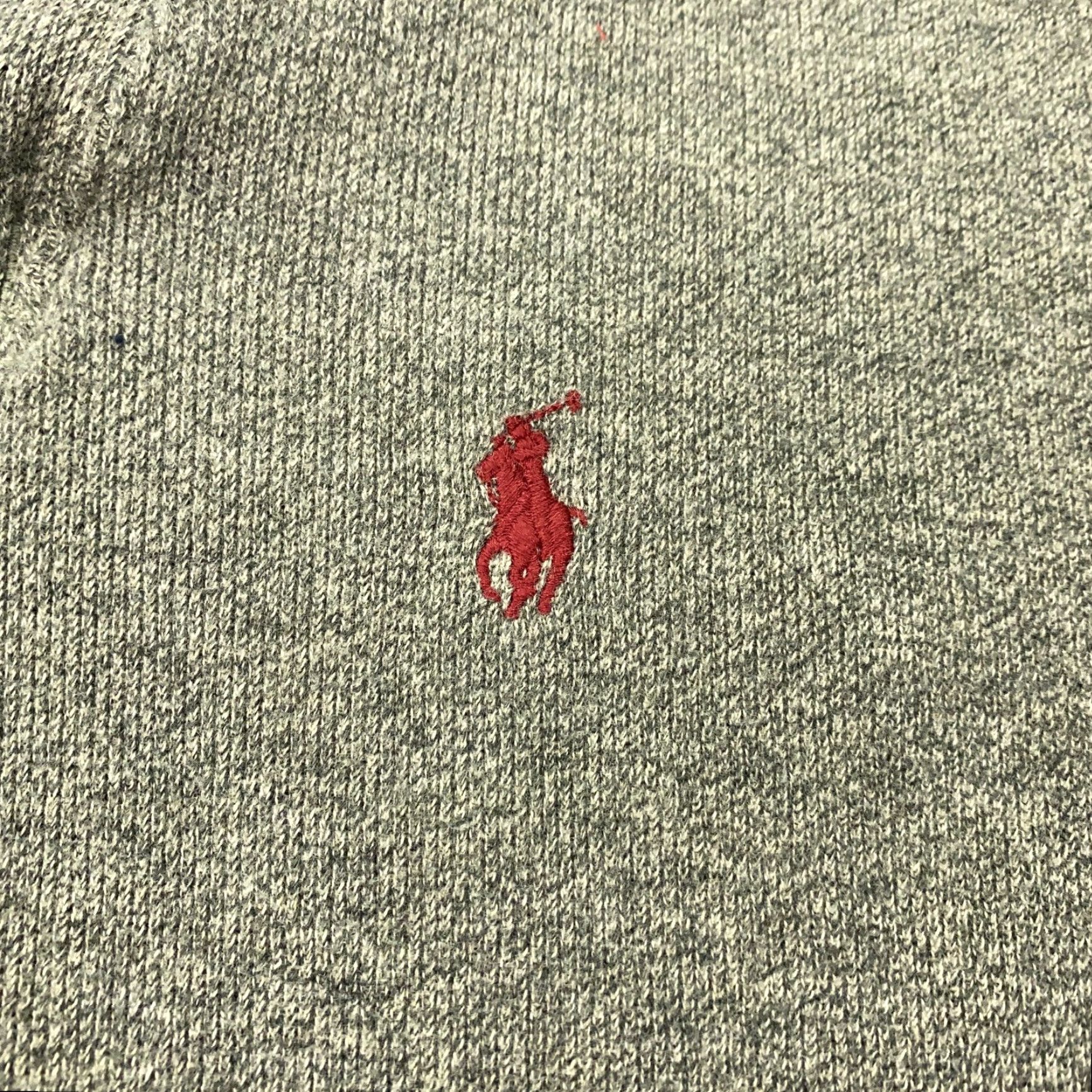 Polo Ralph Lauren VINTAGE Polo Ralph Lauren Men’s Sweater Pullover Medium Gray Knit Collared Cotton All Seasons Logo Size US M / EU 48-50 / 2 - 2 Thumbnail