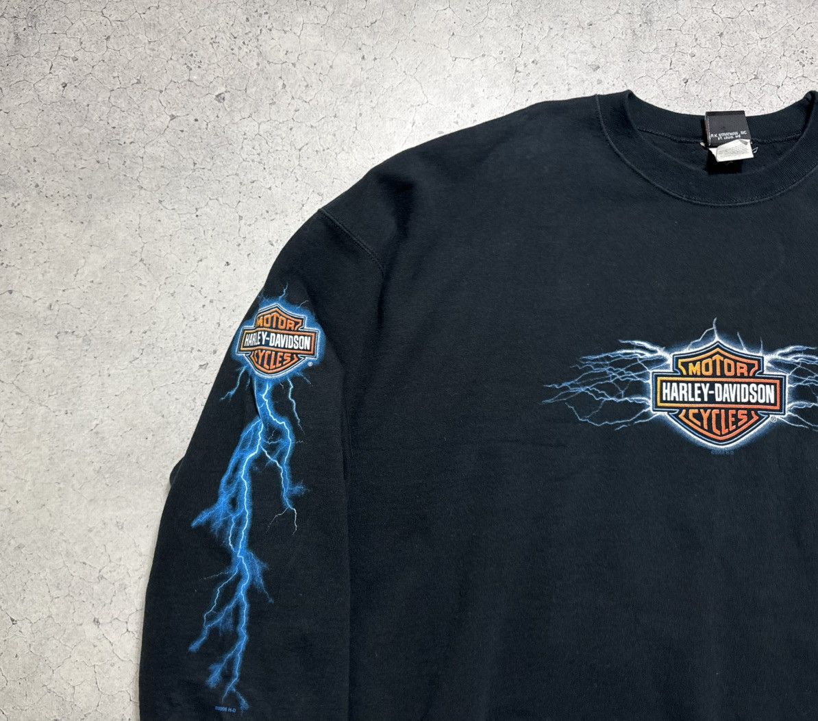 Harley Davidson Harley Motor Davidson 2006 Black Vintage Sweatshirt Size 2XL Size US XXL / EU 58 / 5 - 5 Thumbnail