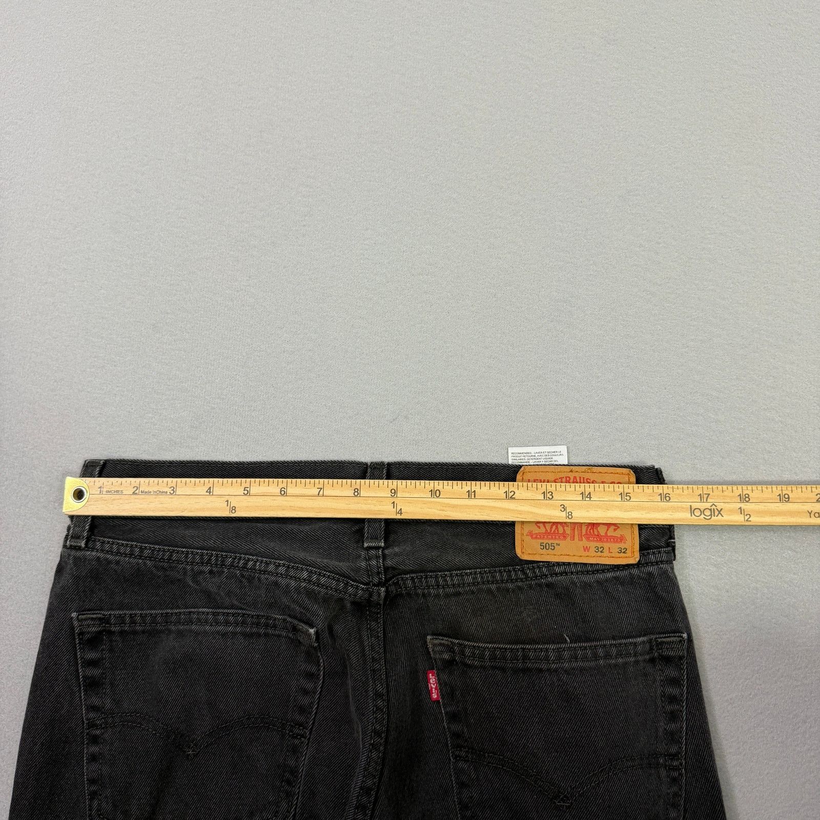 Levi's Levis 505 Regular Fit Jeans Men's 32x32 Black Zip Western Size US 32 / EU 48 - 8 Thumbnail