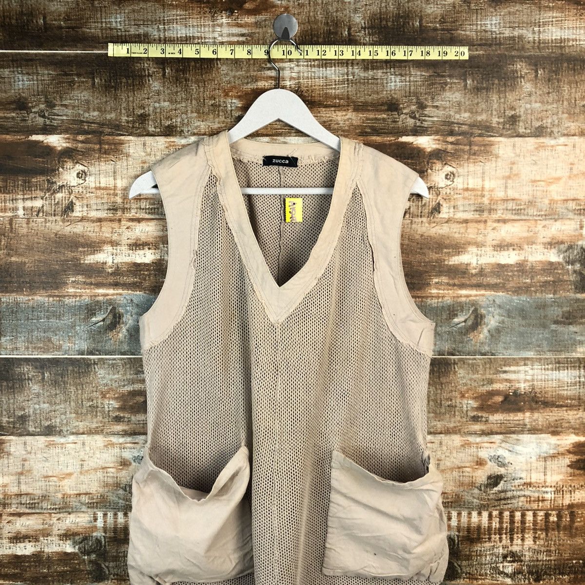 Vintage × Zucca Zucca Brown Vest crochet meshnet sleeveless #A1547 Size US M / EU 48-50 / 2 - 2 Thumbnail