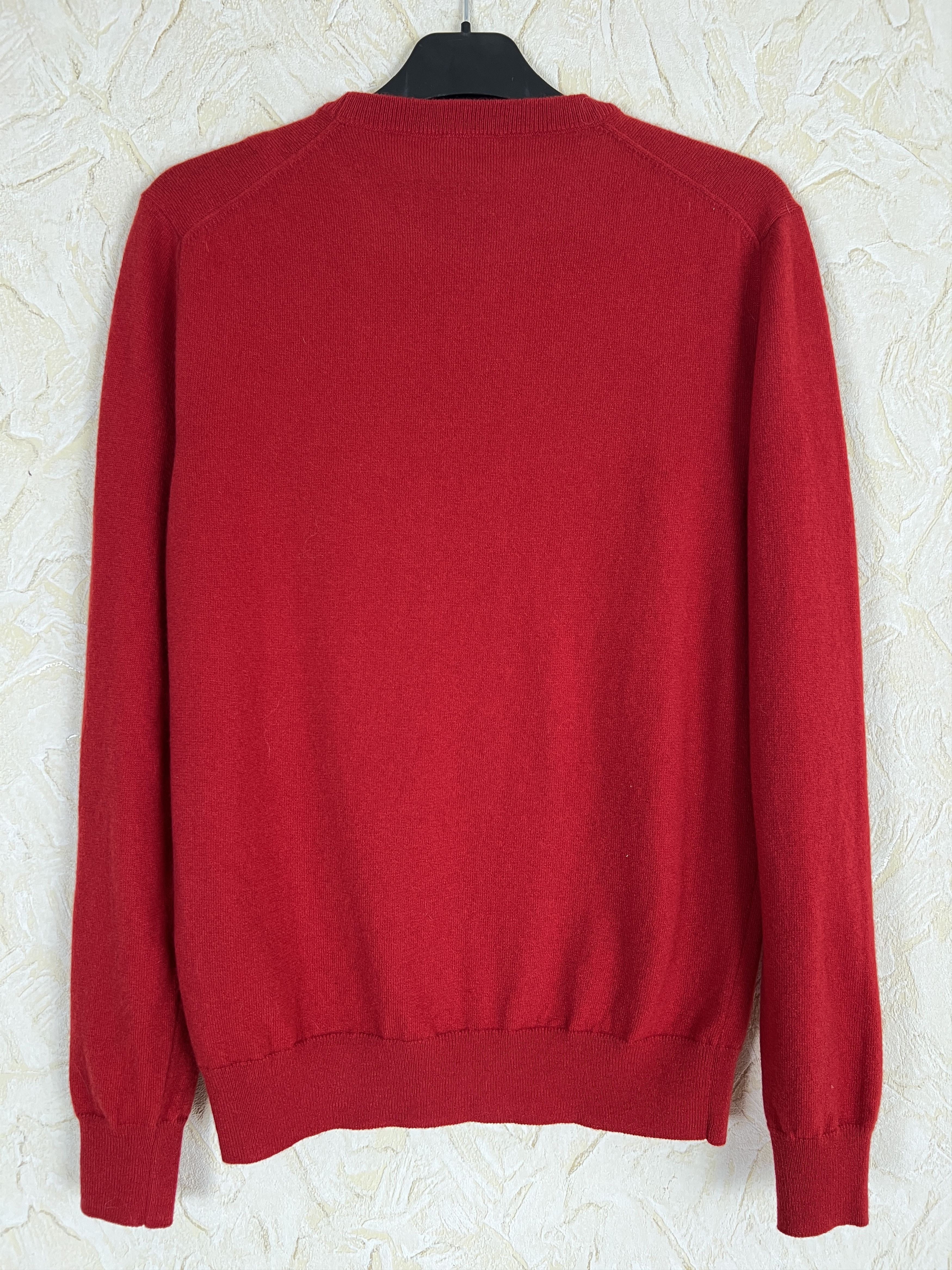 Other H9 53 100% Lana Merino Wool Red Sweater Made in Italy Size US M / EU 48-50 / 2 - 2 Thumbnail