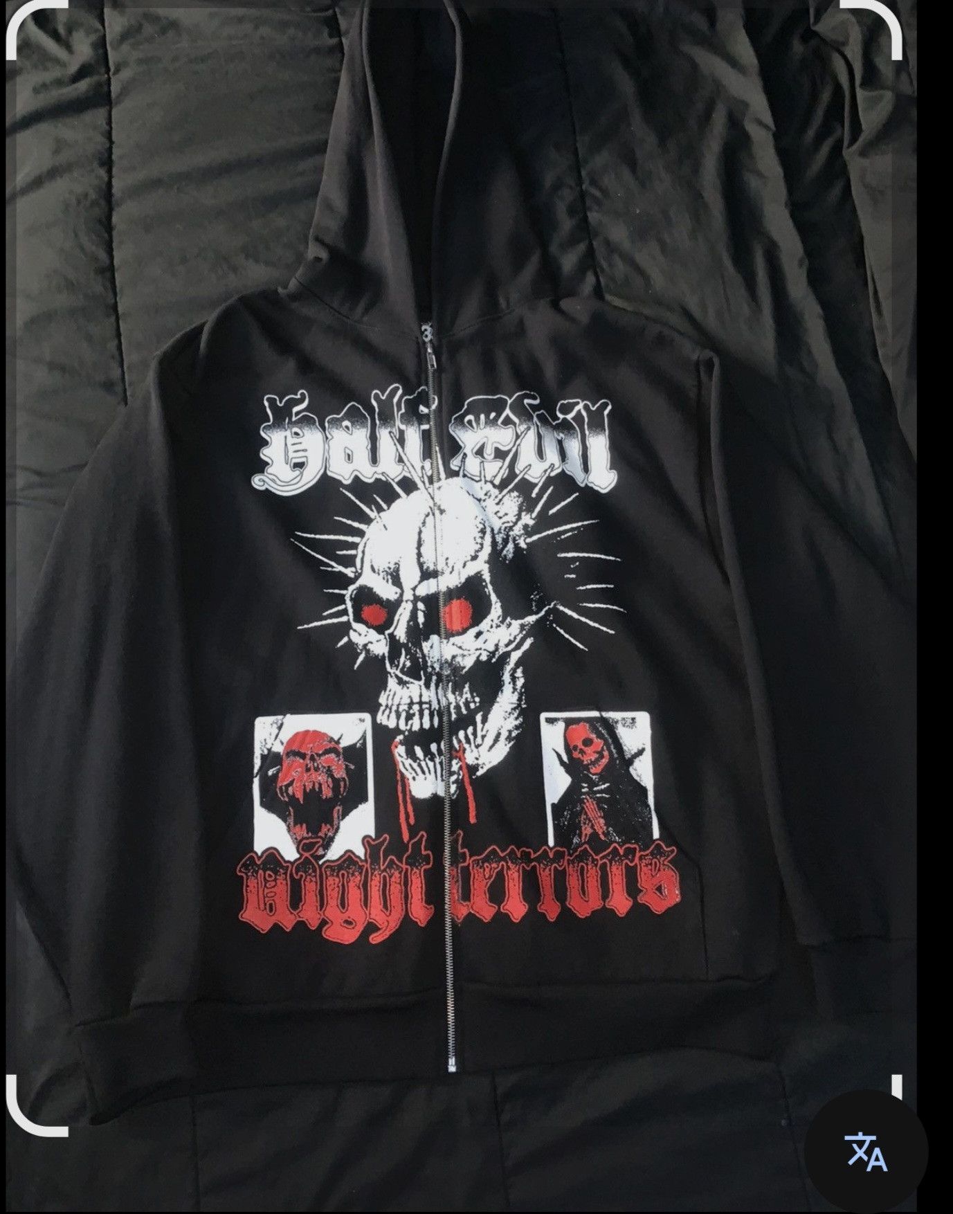 Half Evil Night Terrors Zip Up Hoodie Size US XL / EU 56 / 4 - 3 Thumbnail