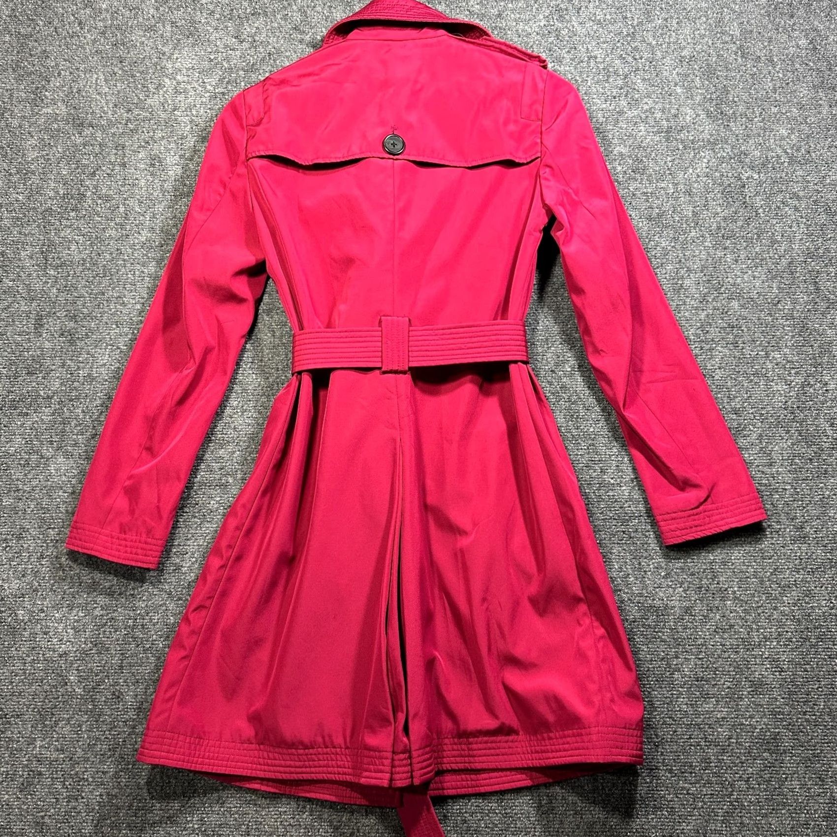 Narciso Rodriguez Narciso Rodriguez Design Nation Jacket Womens XS Magenta Snap Belted Pockets Jacket Coat Trench Size XS / US 0-2 / IT 36-38 - 7 Thumbnail