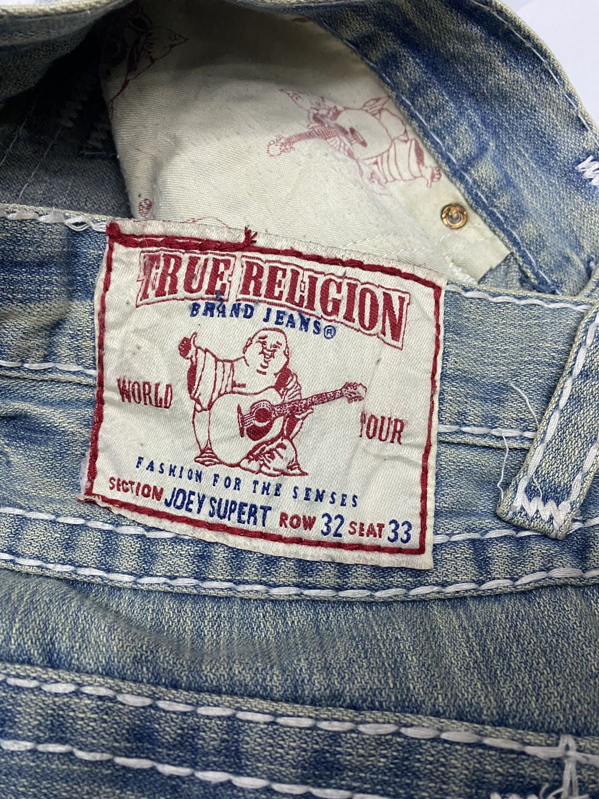 If Six Was Nine × Japanese Brand × True Religion 🔥BAGGY TRUE RELIGION DISTRESSED DENIM JEANS Size US 33 - 7 Thumbnail