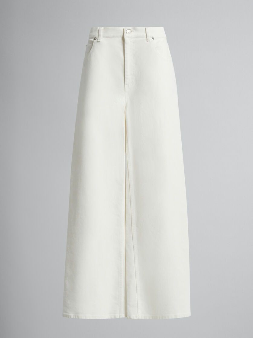 image of Marni O1W1Db10524 Flocked Denim In White, Women's (Size 30)