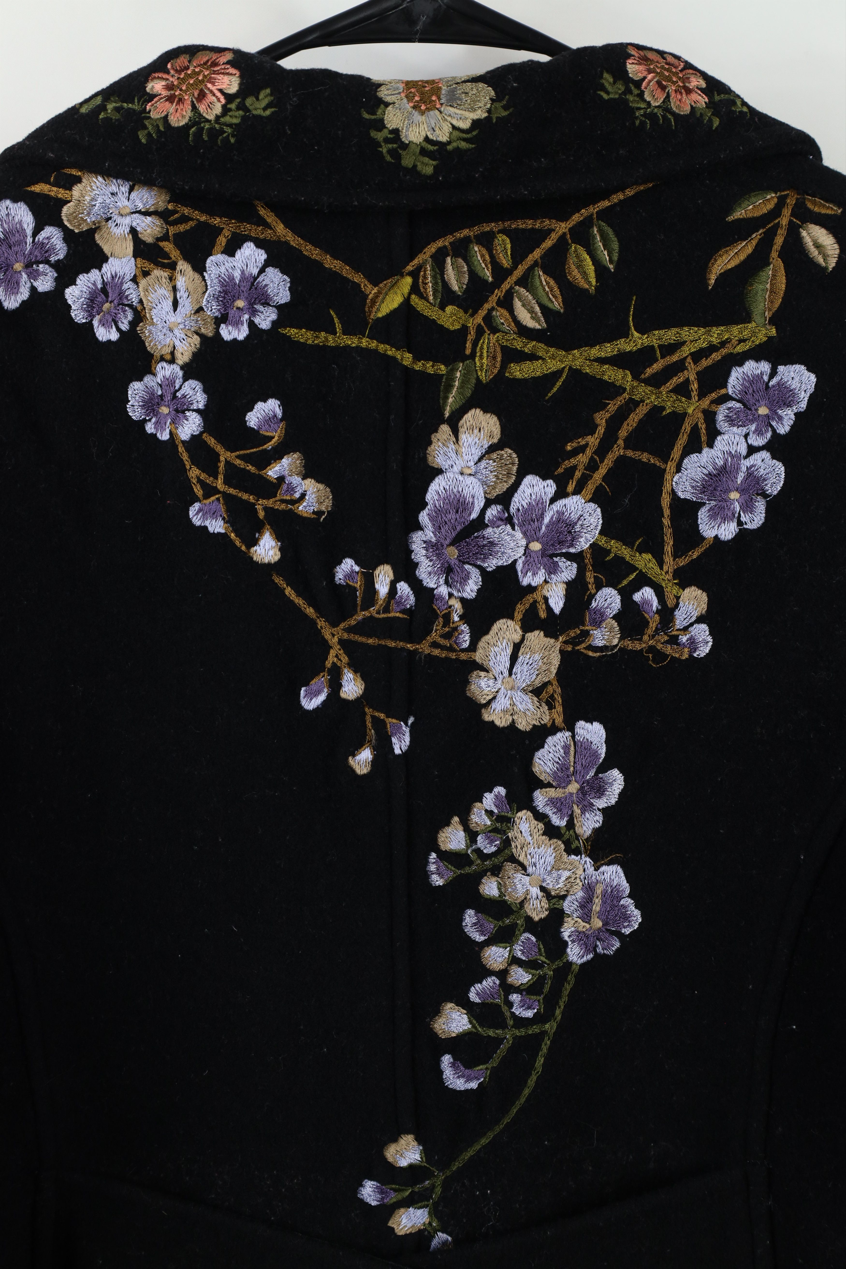 Vintage Vintage Y2K Streetwear Cashmere Blend Flower Floral Jacket Size L / US 10 / IT 46 - 14 Thumbnail