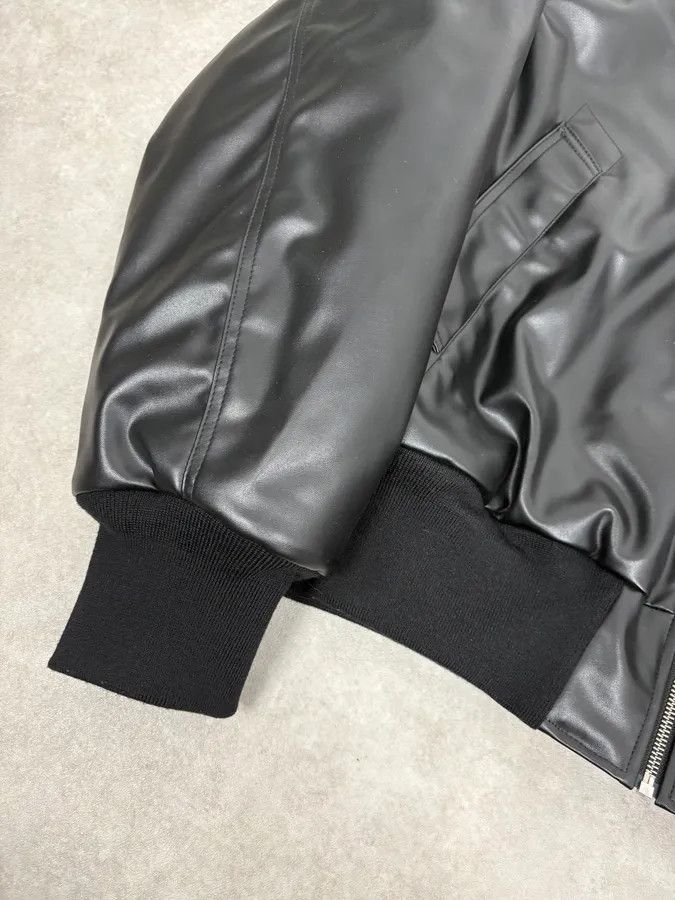 Maison Margiela FW2023 Maison Margiela Black Bomber Jacket Faux Leather Calendar Emboss Size XL Size US XL / EU 56 / 4 - 8 Thumbnail