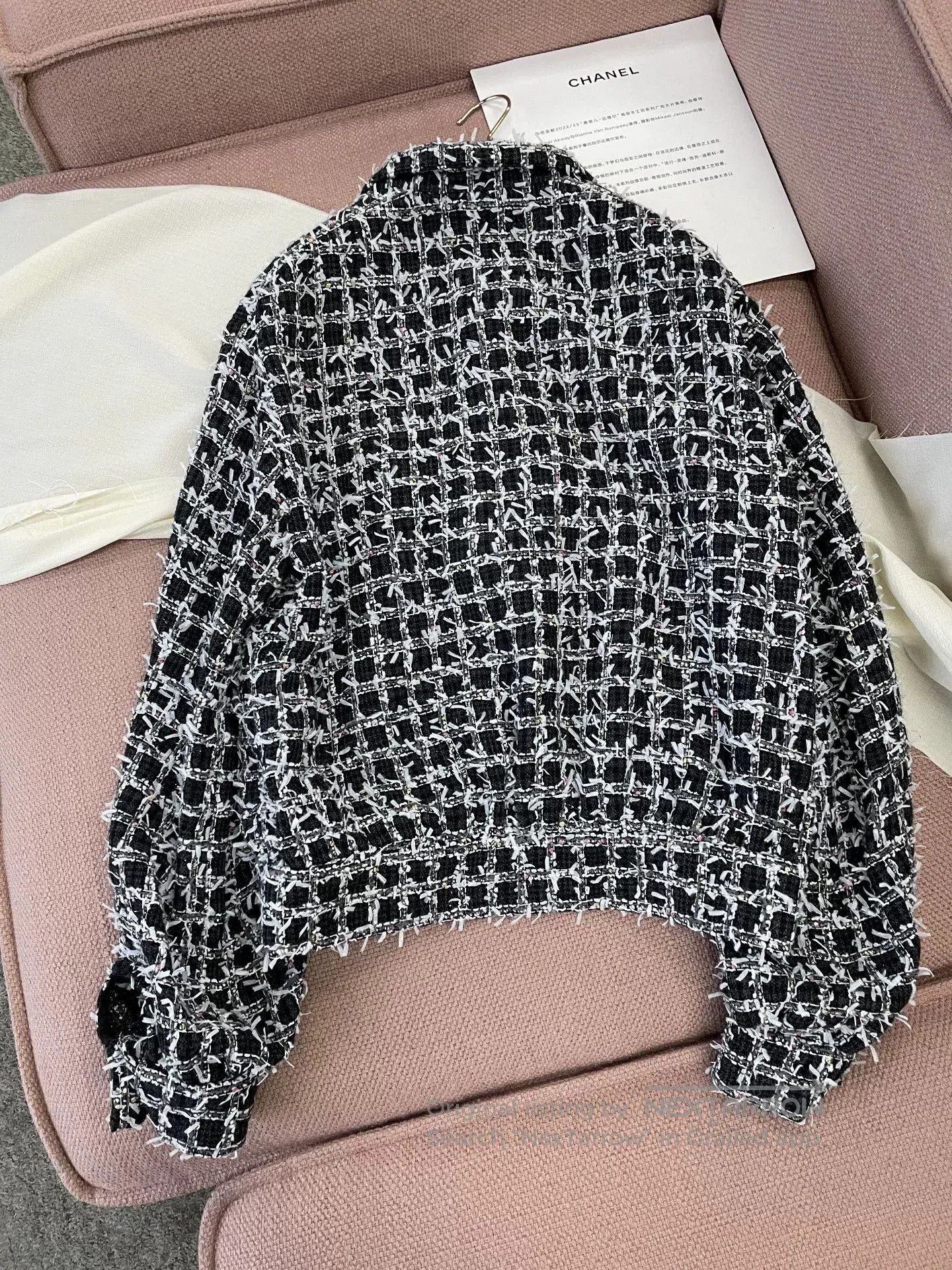 Chanel Chanel 23A Black Tweed Knit Jacket. Size US S / EU 44-46 / 1 - 3 Thumbnail