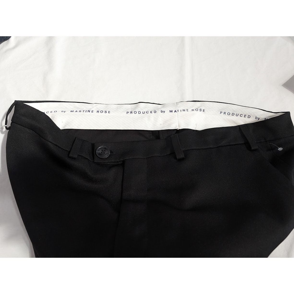 o1rshd1 Woven Bumster Tailored Trousers in Black