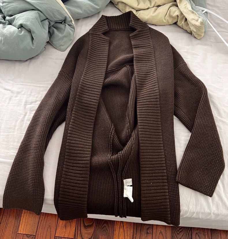 Yohji Yamamoto Yohji Yamamoto Yohji Yamamoto Chocolate Brown Sweater Size US M / EU 48-50 / 2 - 1 Thumbnail