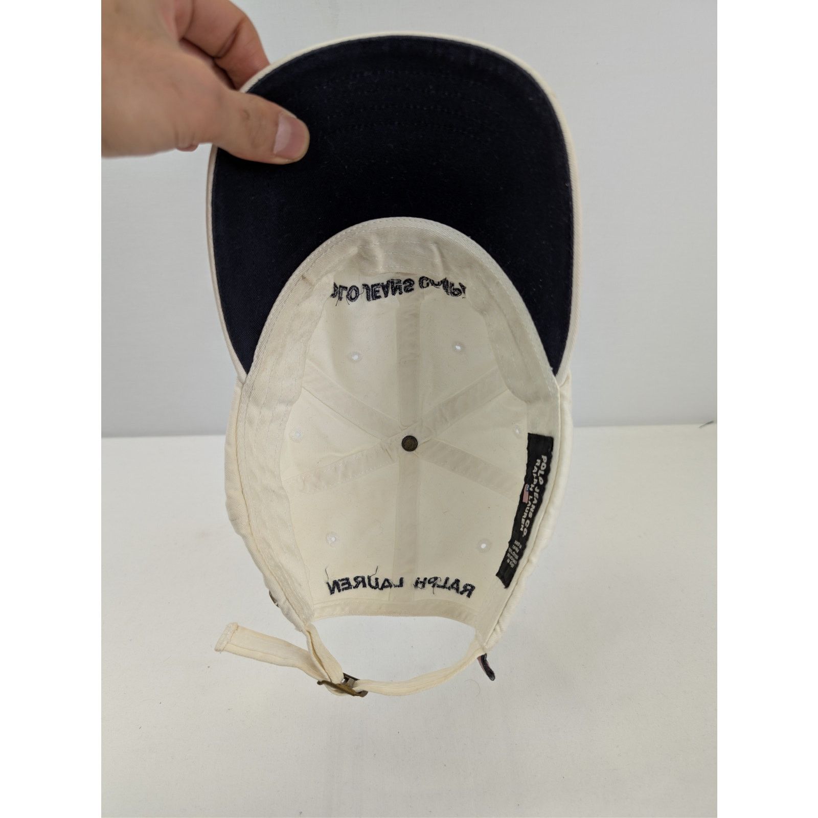 Ralph Lauren o1rshd1 CC20 Size: OS / Polo Jeans Company Cap / Hat White Size ONE SIZE - 9 Thumbnail