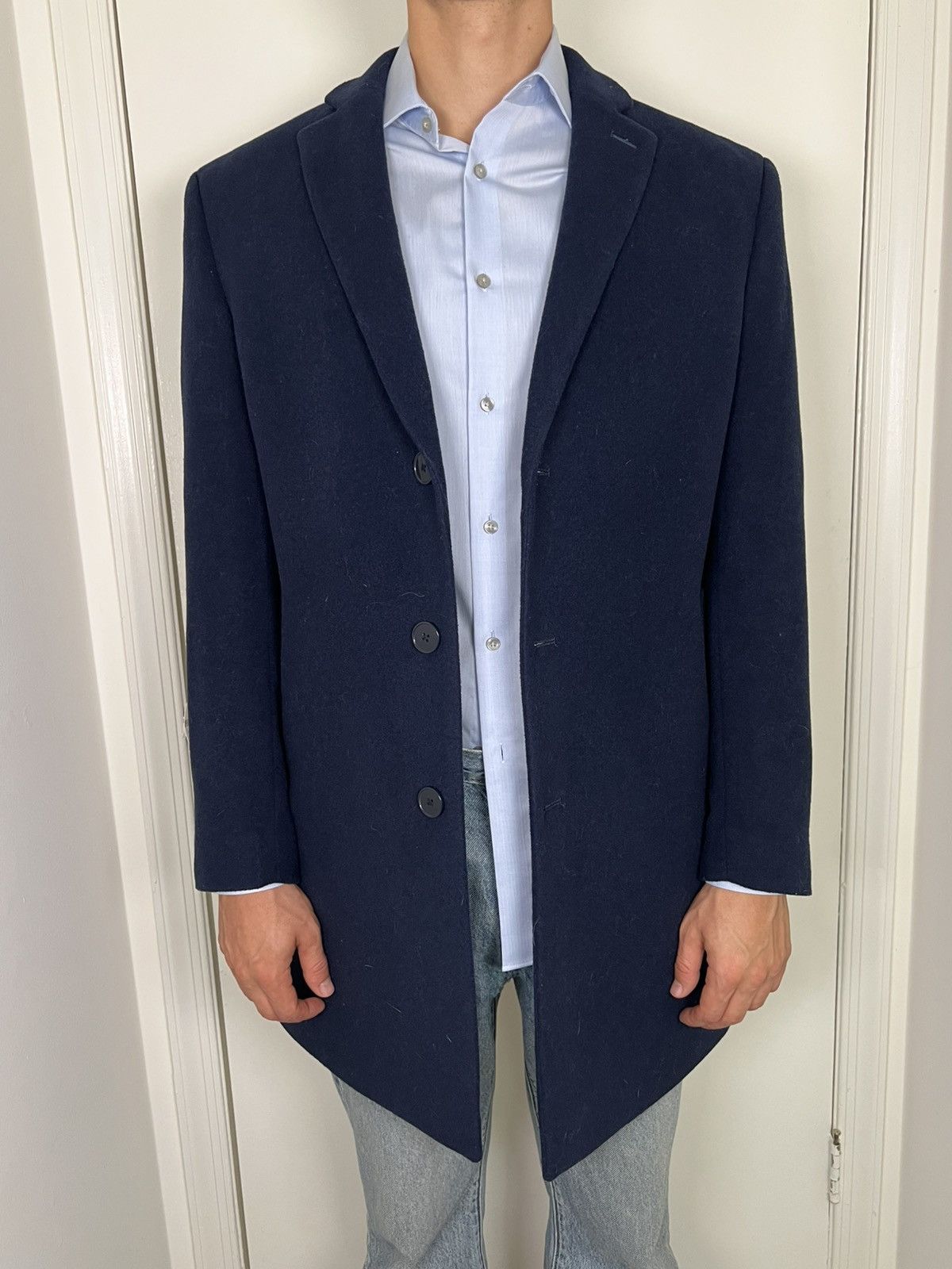Calvin Klein Navy Blue Calvin Klein Peacoat Size US L / EU 52-54 / 3 - 1 Thumbnail