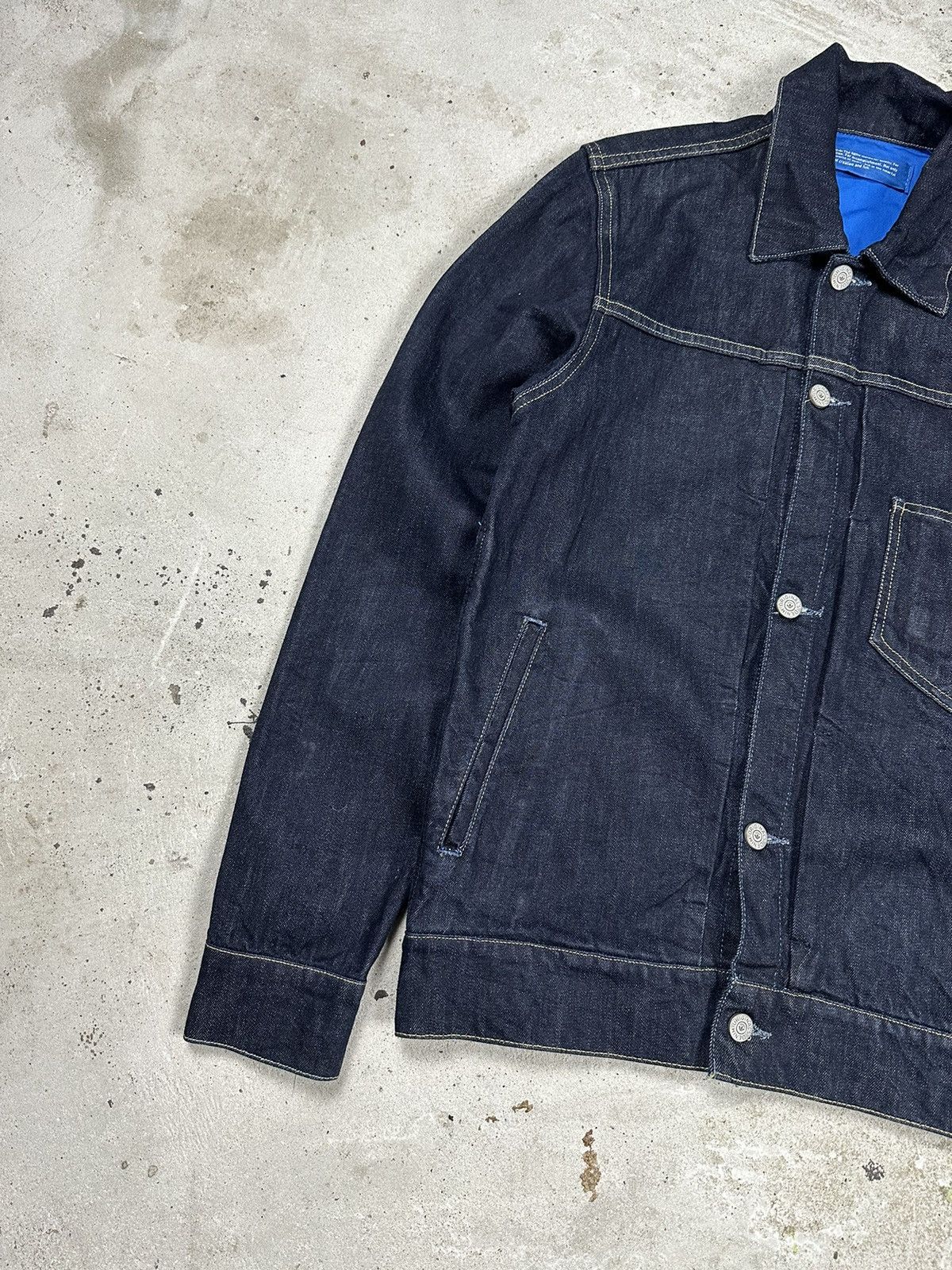 Adidas Vintage Adidas One Pocket Denim Jacket Navy Jeans Size US S / EU 44-46 / 1 - 5 Thumbnail