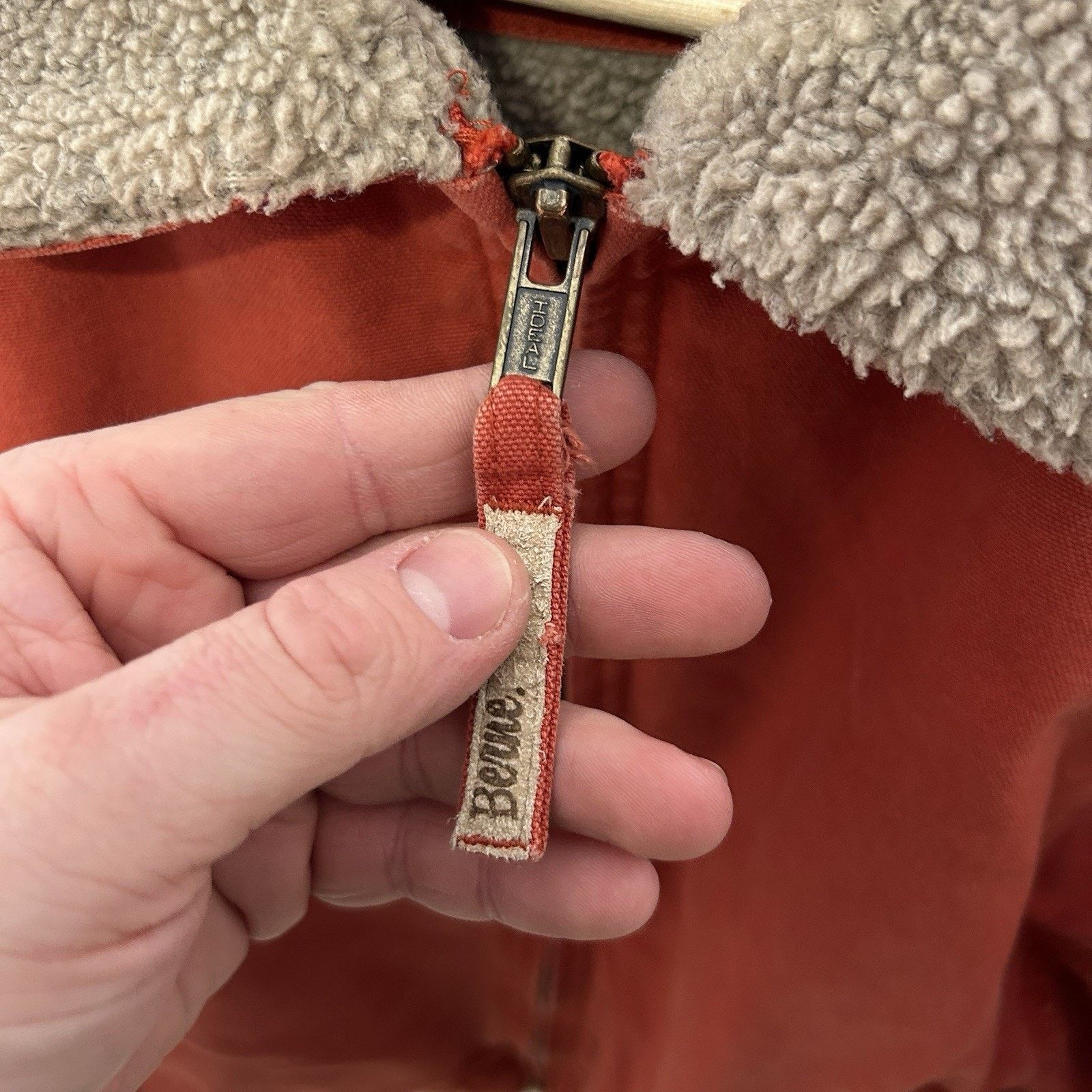Vintage Vintage Berne Canvas Sherpa-Lined Detroit Jacket “Orange” Size M / US 6-8 / IT 42-44 - 13 Thumbnail