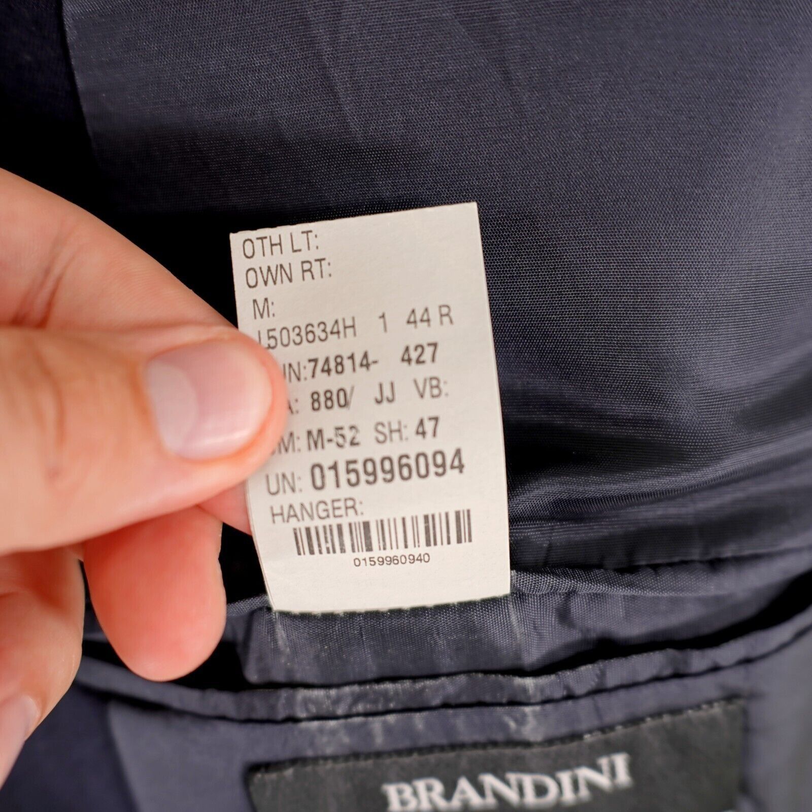Brandini DAMAGED Brandini Filene's Wool Blue 3 Button Blazer 44L Tagg Size 44L - 14 Thumbnail