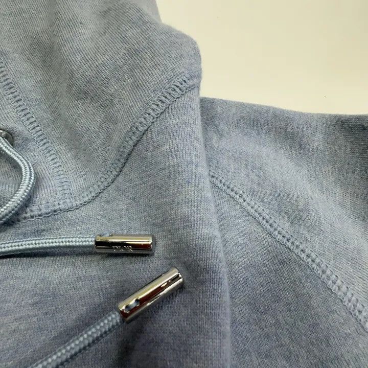 Dior Dior Dior Men's Zip Hooded Sweatshirt in Steel Blue 0079-2 Size US S / EU 44-46 / 1 - 8 Thumbnail