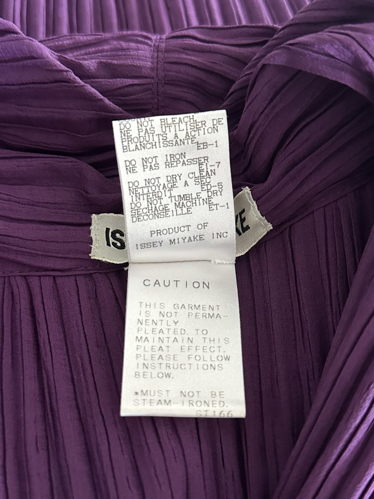 Issey Miyake Rose-purple long cardigan coat Size S / US 4 / IT 40 - 3 Thumbnail
