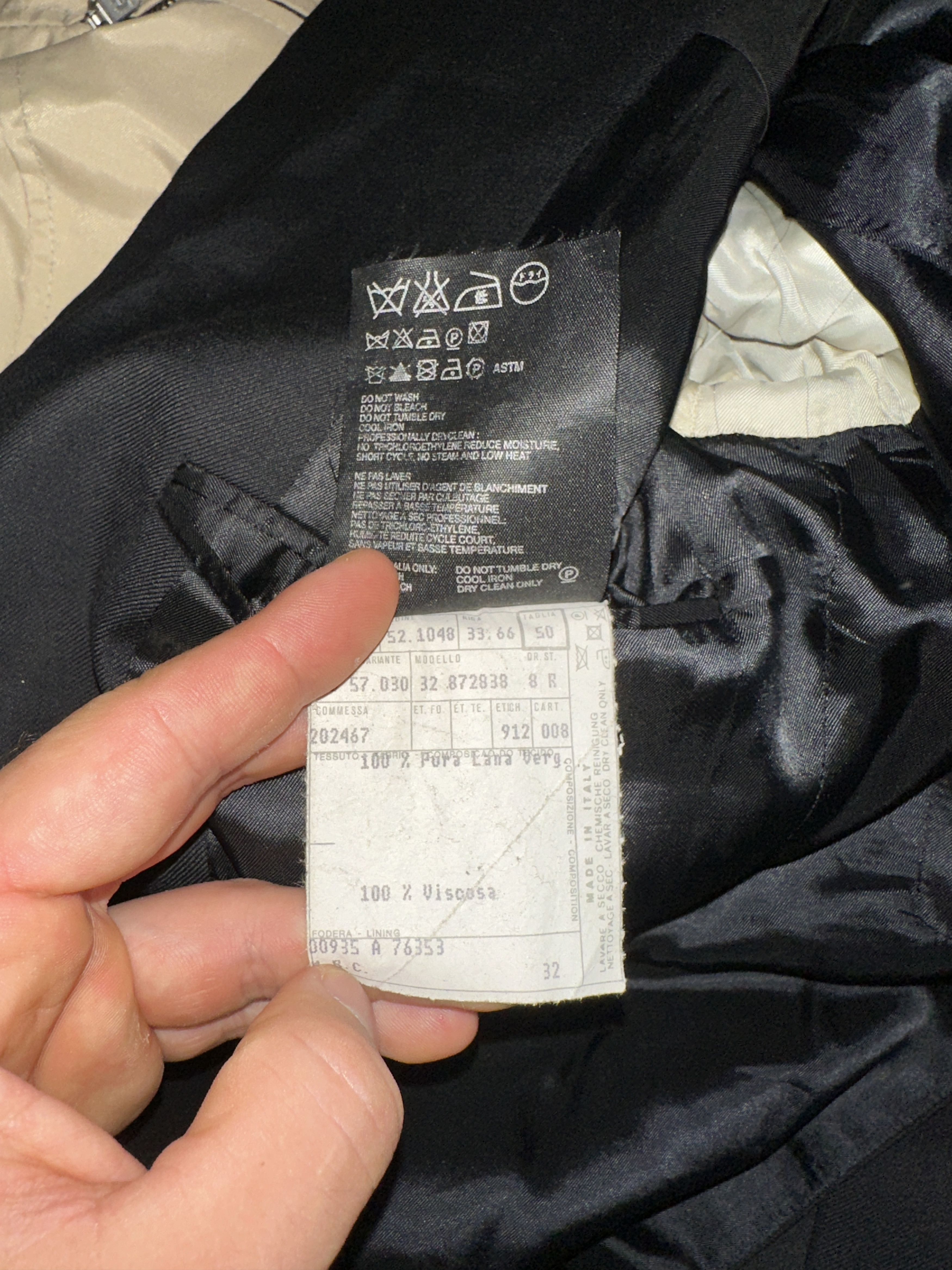 Prada Prada Milano Solid Suit Formal Jacket Blazer Tux Size 50 R M Size 50R - 21 Thumbnail