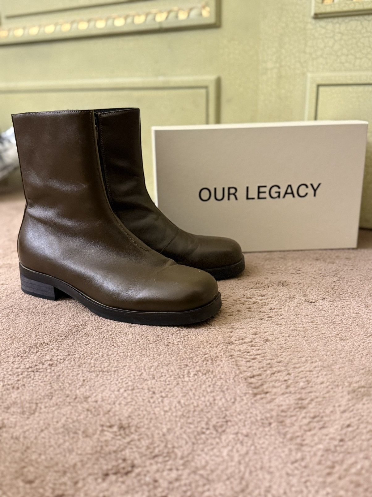 【未使用】Our Legacy Camion Boots サイズ38 OUR LEGACY Camion Leather Zip Boots | Holt Renfrew