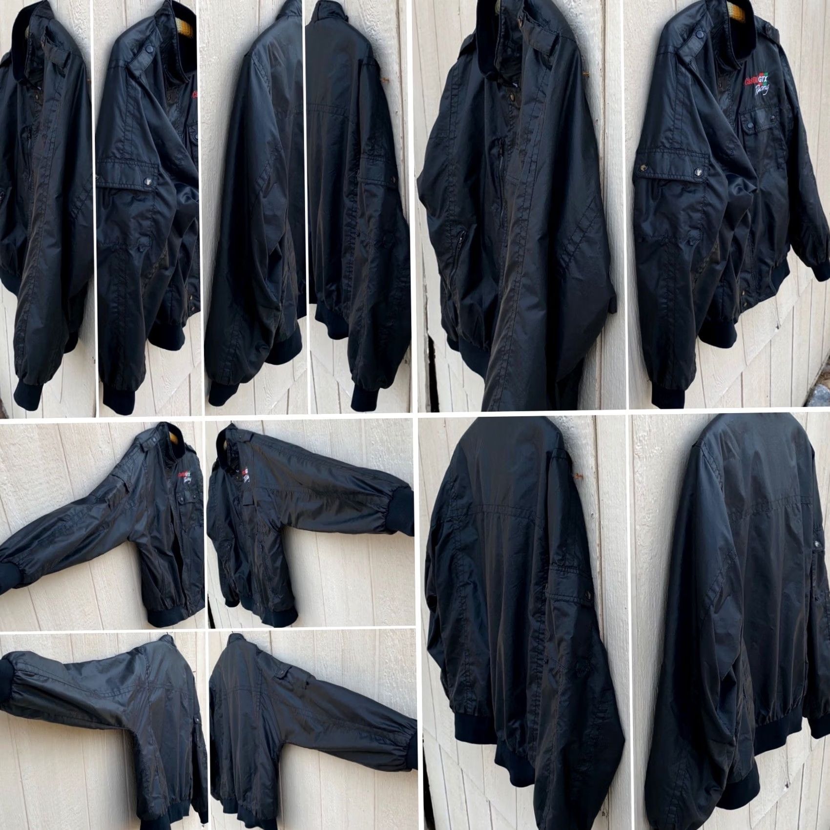 Vintage VINTAGE MV Sport Castrol GTX Racing Embroidered Jacket Nylon L Black Men Jacket Vintage 80s 90s Cars Retro Windbreaker Printed Pockets Size US L / EU 52-54 / 3 - 4 Thumbnail