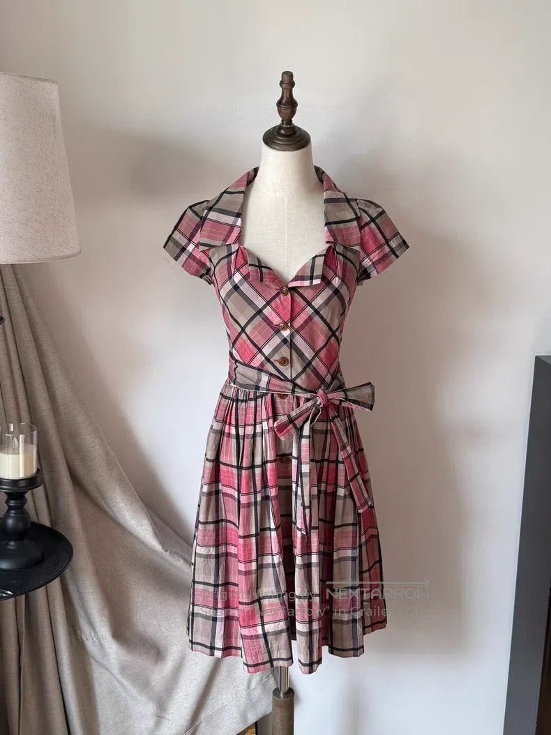 Vivienne Westwood Pink Plaid Dress