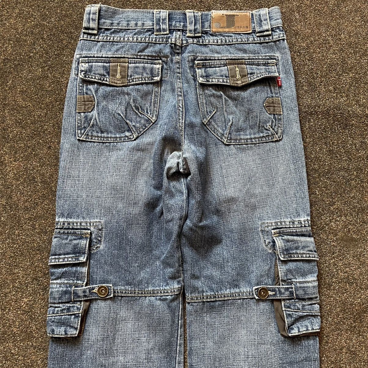 Vintage Y2K Baggy Cargo Pants Multi Pocket Distressed Skate Vintage Size 32" / US 10 / IT 46 - 6 Thumbnail