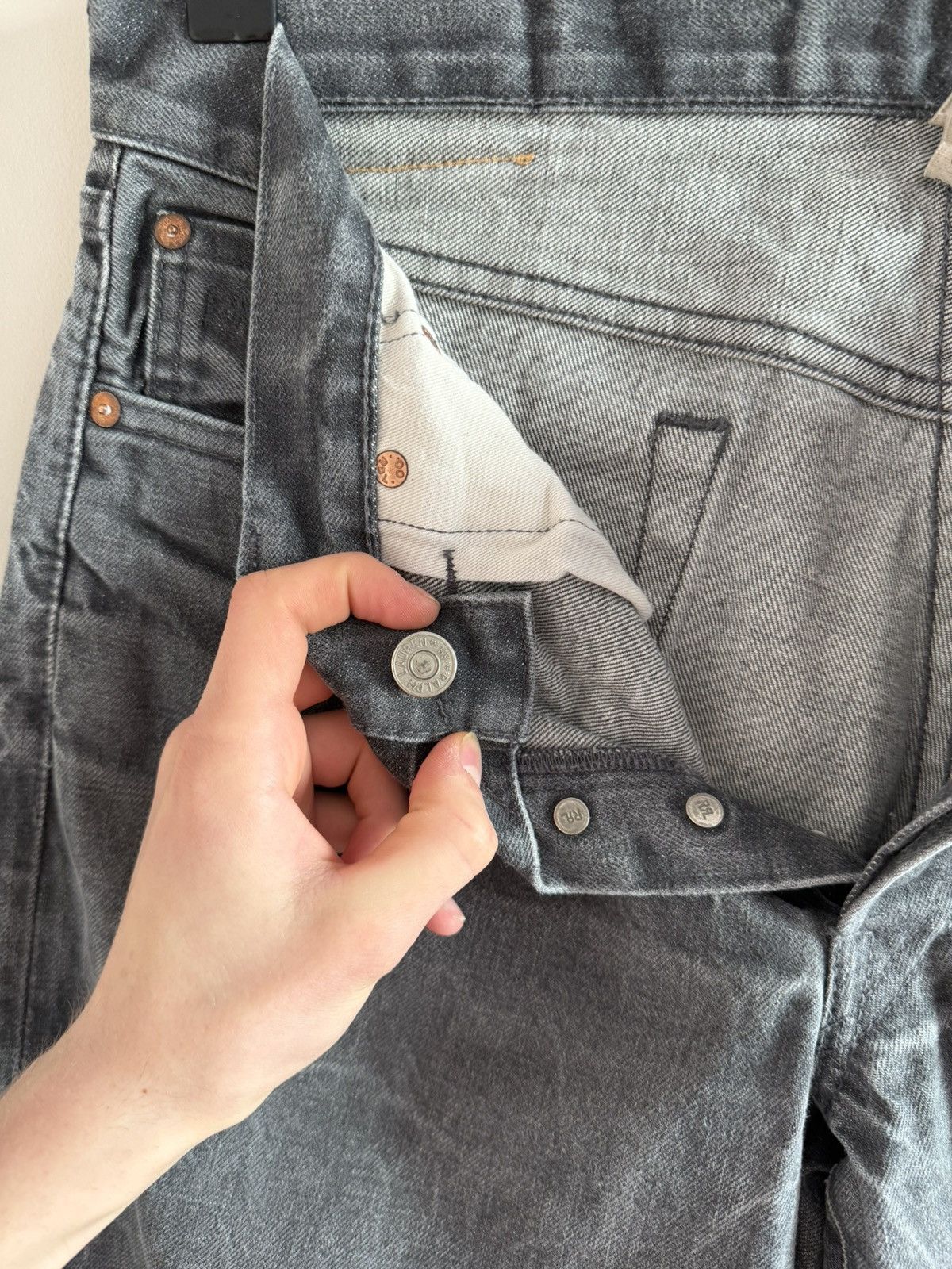 RRL Ralph Lauren Vintage Slim RRL Selvedge Denim Faded Jeans Size US 34 / EU 50 - 5 Thumbnail