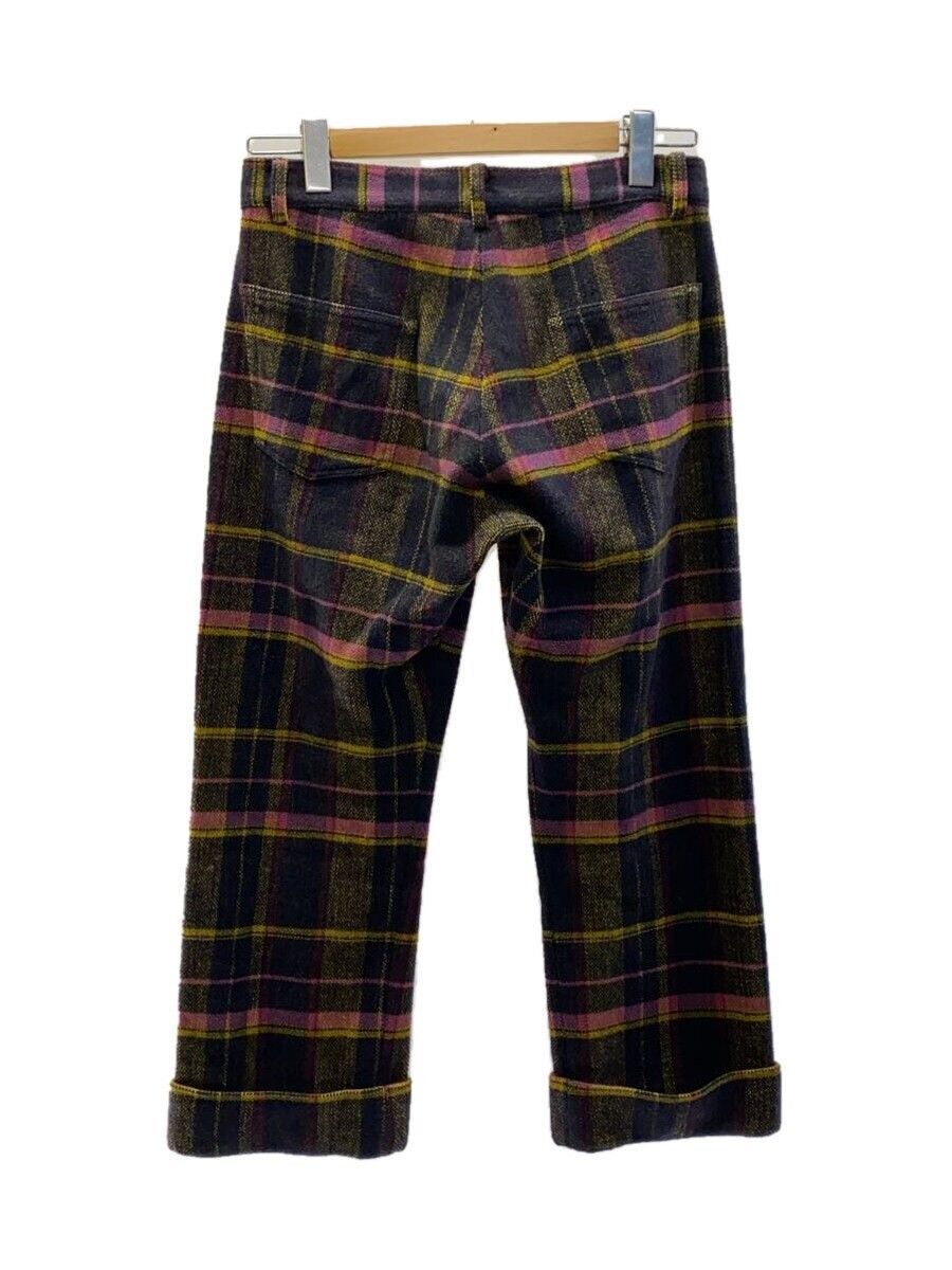 Yohji Yamamoto Plaid Straight Leg Cropped Pants Size US 29 - 2 Thumbnail