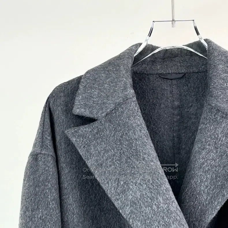 Brunello Cucinelli Brunello Cucinelli Grey Cashmere Loose Double Breasted Jac Size M / US 6-8 / IT 42-44 - 4 Thumbnail