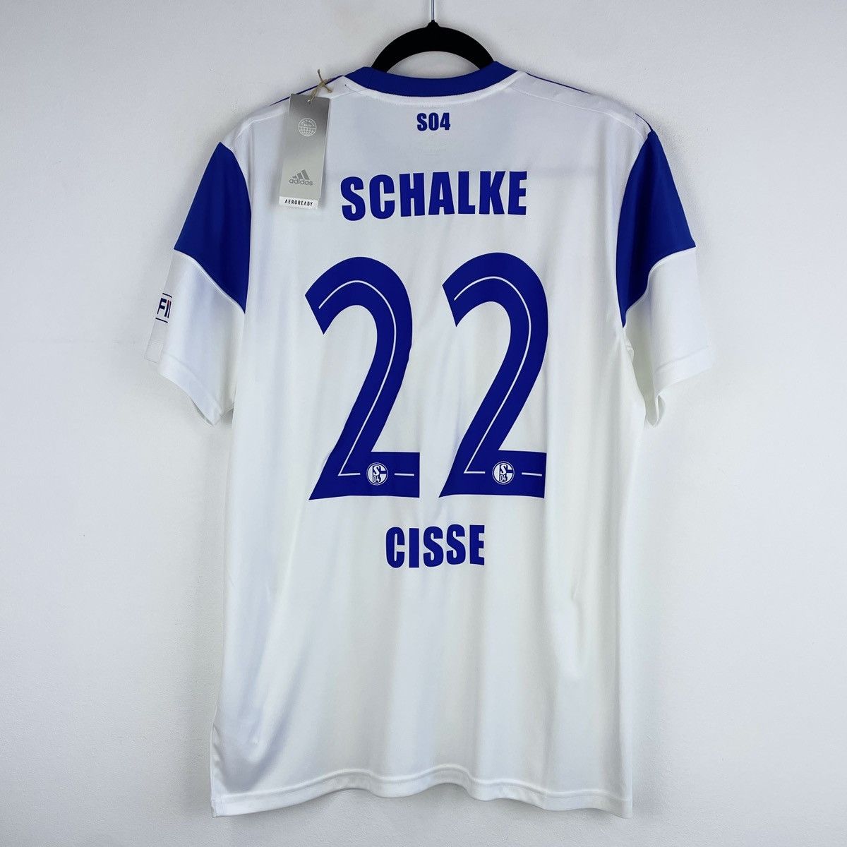 Adidas Schalke 04 Ibrahima Cisse Away Adidas Jersey Shirt 2022/2023 Size US M / EU 48-50 / 2 - 1 Thumbnail