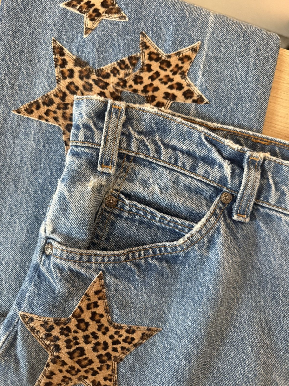 Chrome Hearts Chrome Hearts Cheetah Star Patch Levis Size US 36 / EU 52 - 11 Thumbnail