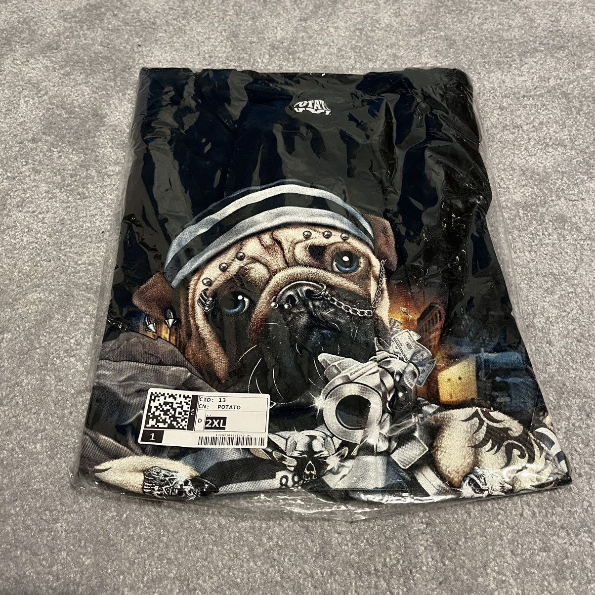 Imran Potato Imran Potato Gangster Pup Glow In The Dark Graphic Logo Tee Size US XXL / EU 58 / 5 - 1 Thumbnail
