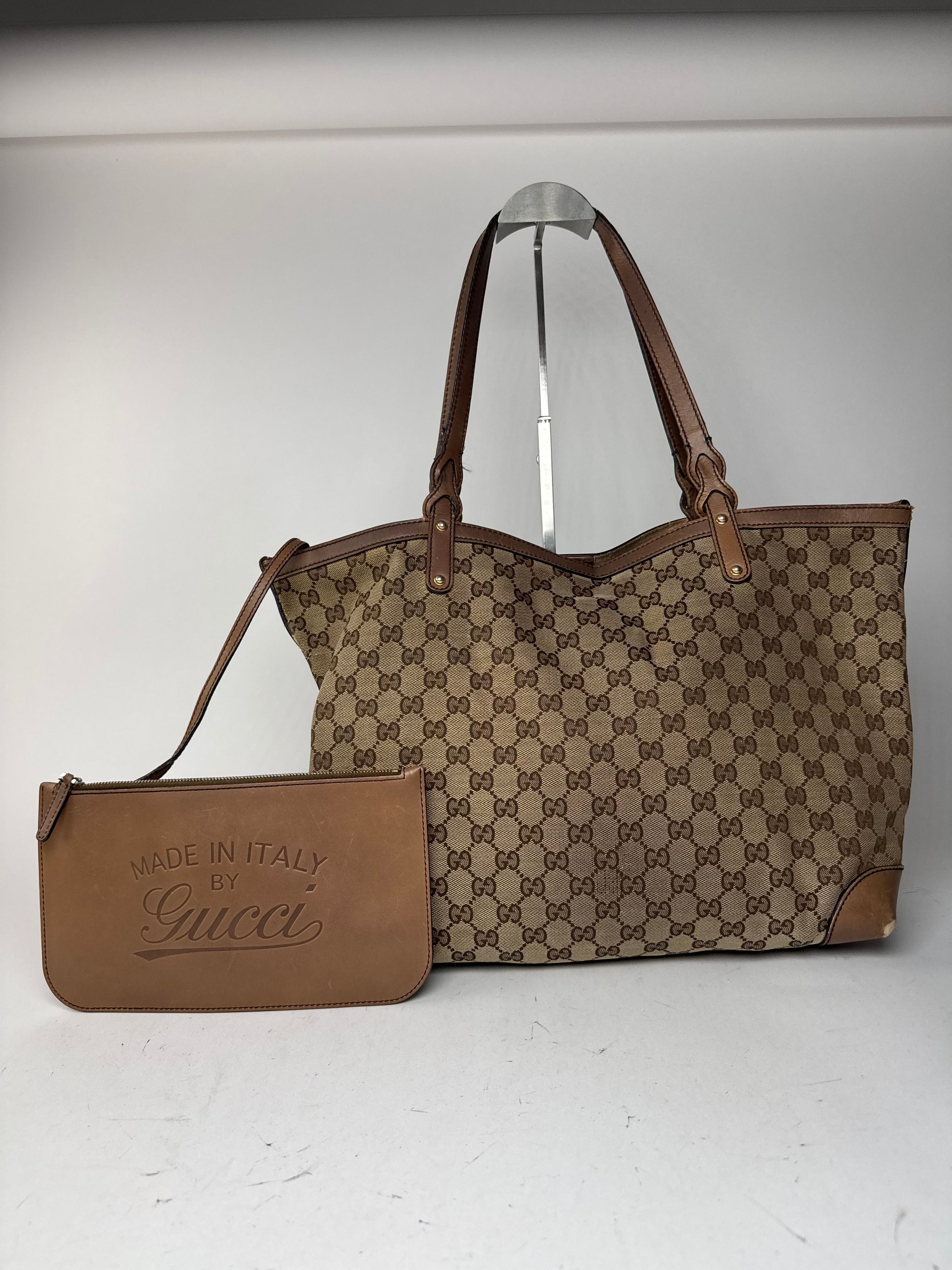 Gucci Vintage Monogramm Shopper Bag Brown beige Size ONE SIZE - 1 Thumbnail