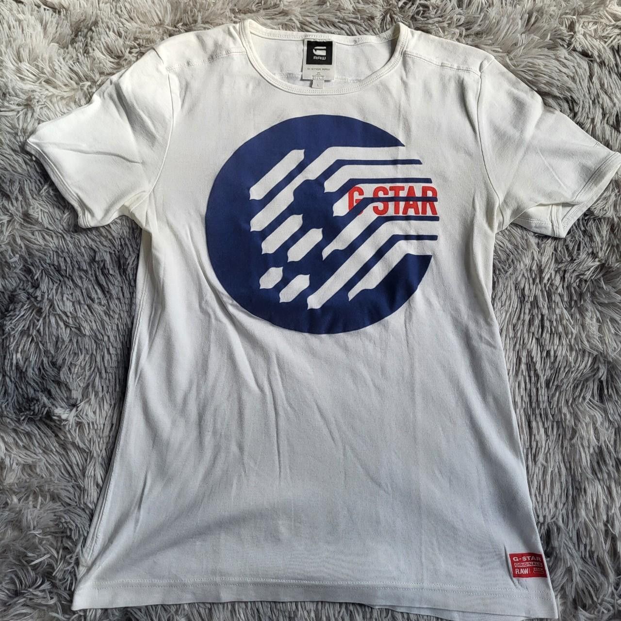 G-Star G-Star RAW Men's White T-shirt - Size L Size US L / EU 52-54 / 3 - 1 Thumbnail