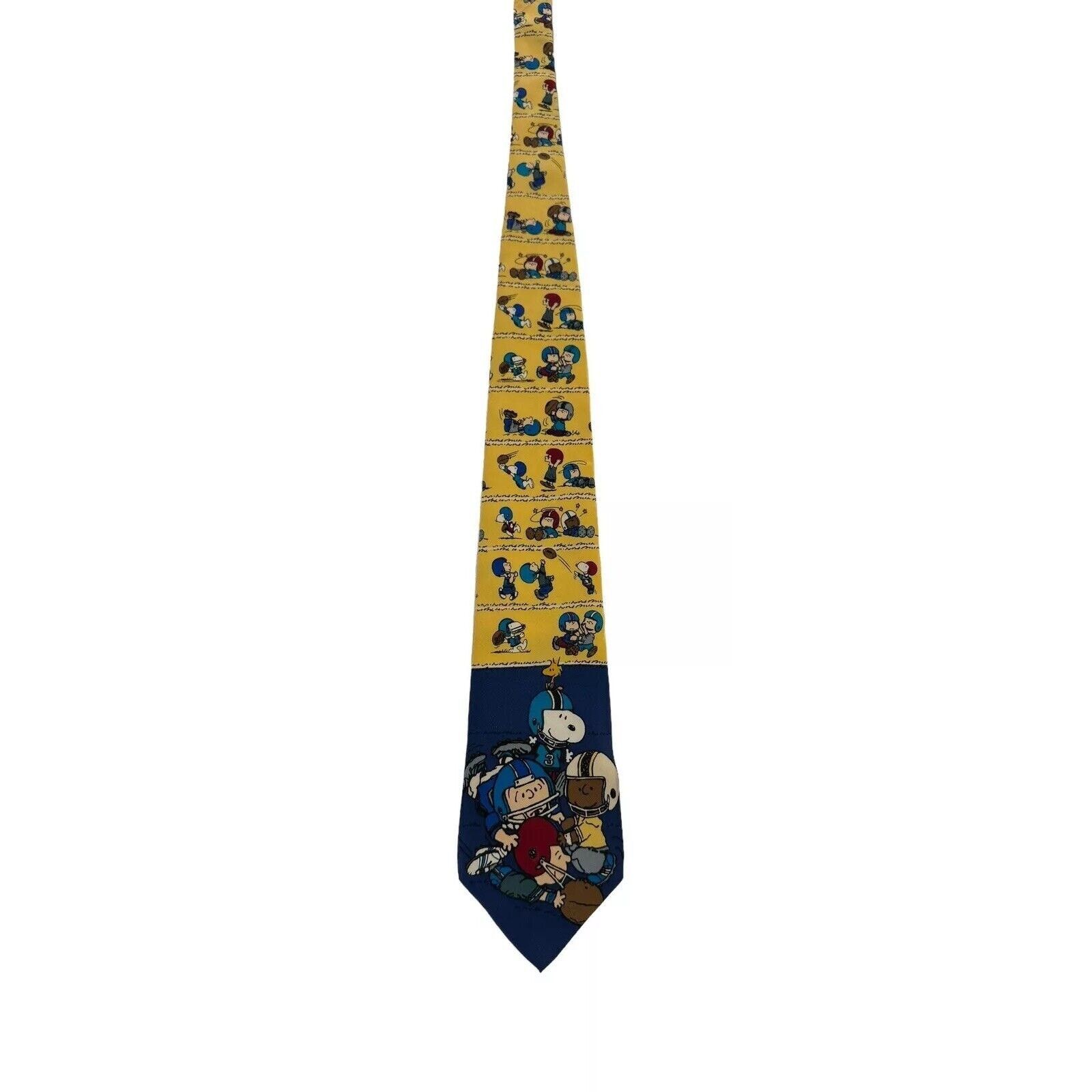 Peanuts Peanuts First Down Football Snoopy Charlie Brown Necktie Size ONE SIZE - 3 Thumbnail