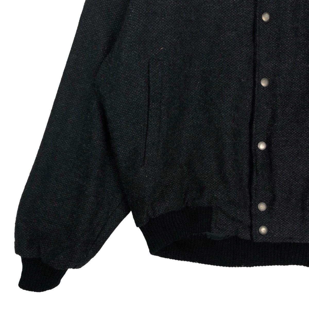 Vintage 🔥90’s Herringbone Wool Bomber Jacket Inter Casual Milano Size US M / EU 48-50 / 2 - 4 Thumbnail