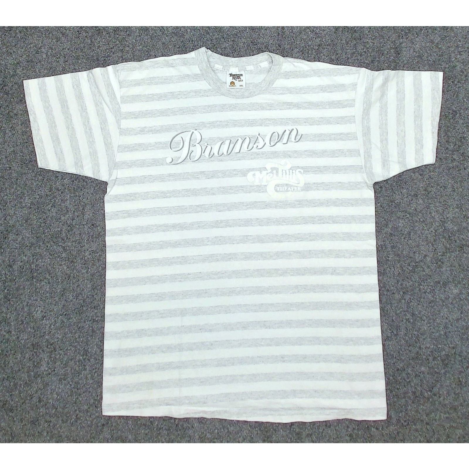 Vintage Vintage Tennessee River Gold Striped Puff Print Tee XXL Size US XXL / EU 58 / 5 - 3 Thumbnail