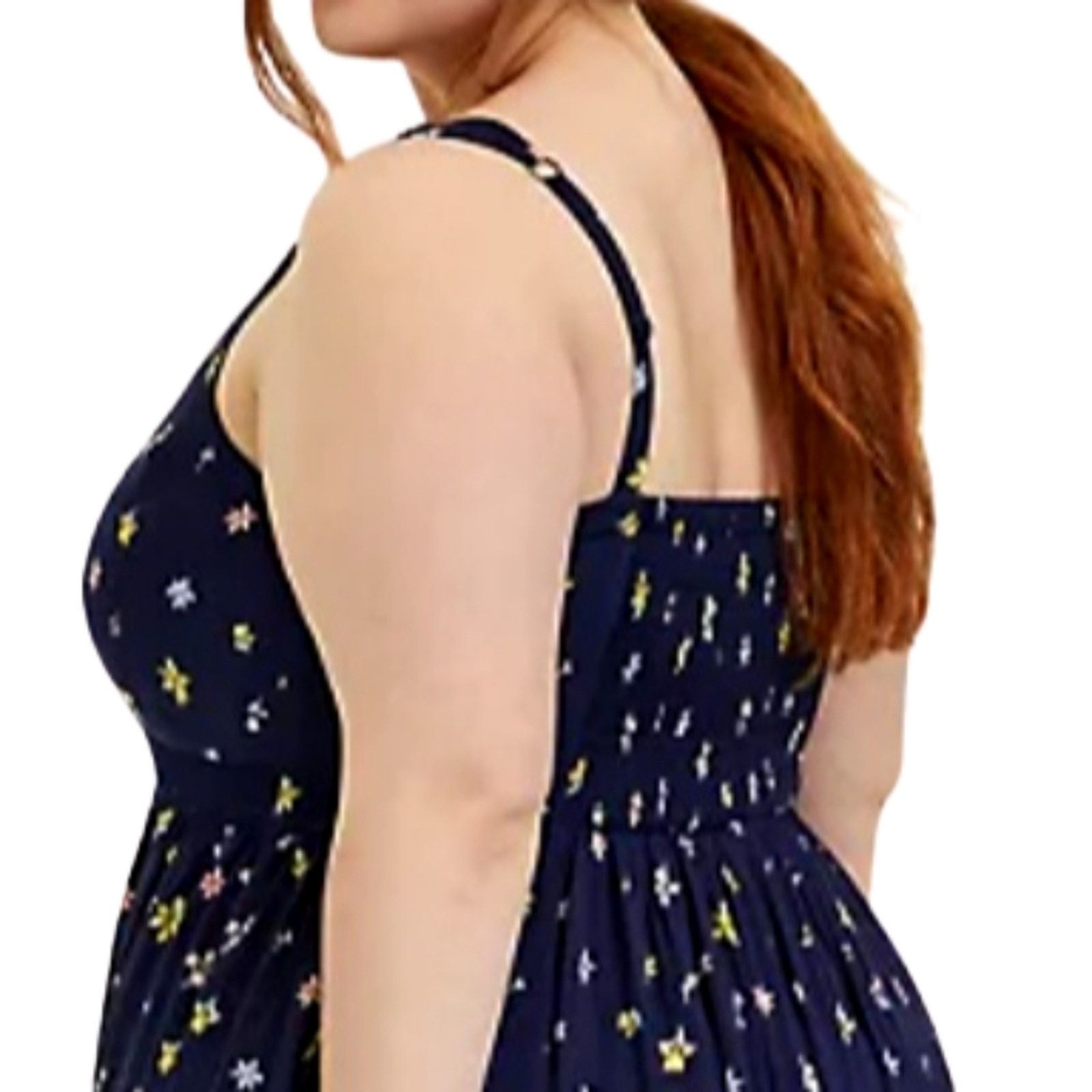 Torrid TORRID ☆ NAVY ☆ MULTI FLORAL ☆ FLOUNCE MAXI DRESS ☆ 3x ☆ NWT Size 3XL / US 20-22 - 4 Thumbnail