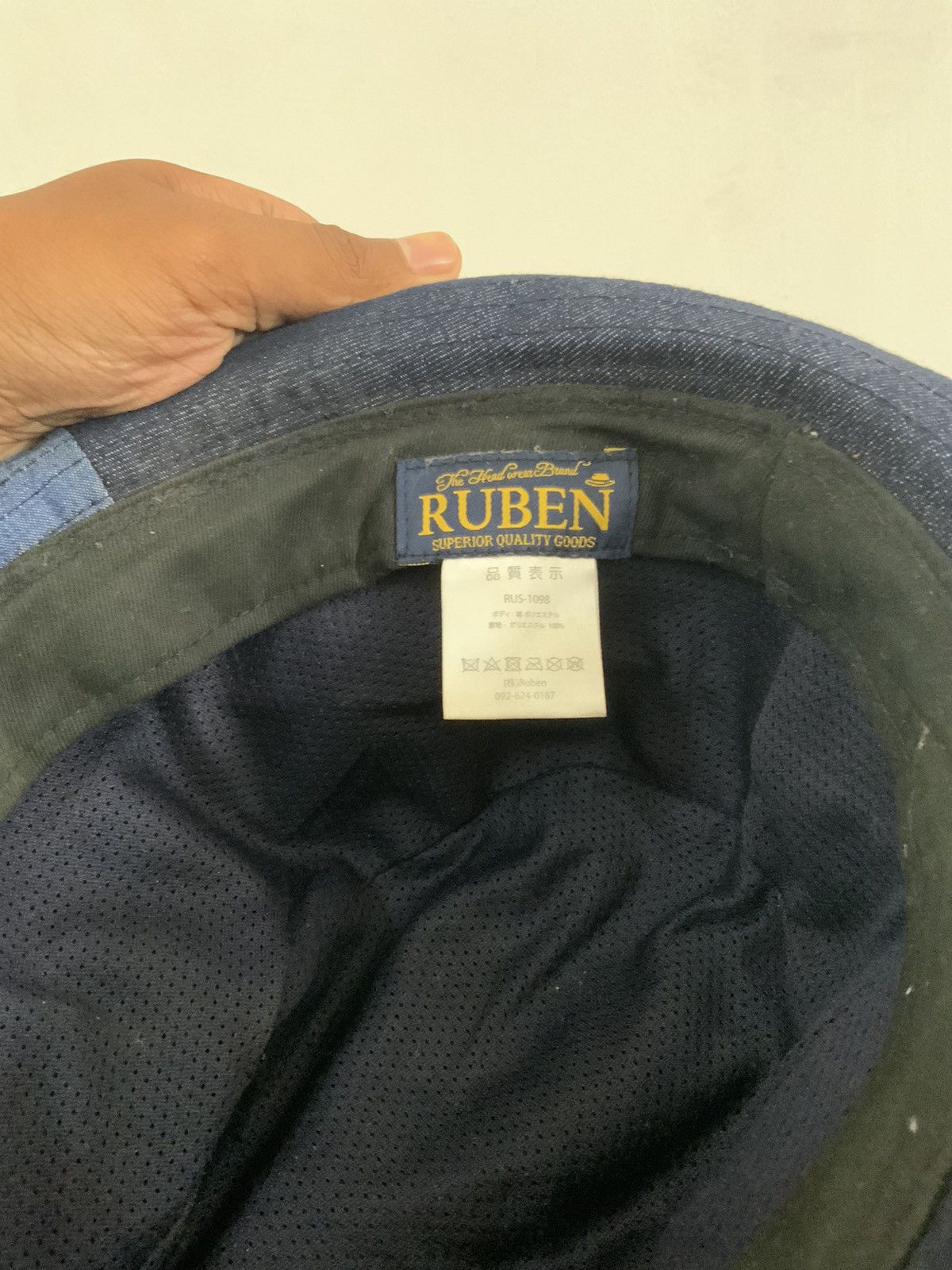 If Six Was Nine Ruben Patchwork Denim Hat Size ONE SIZE - 9 Thumbnail