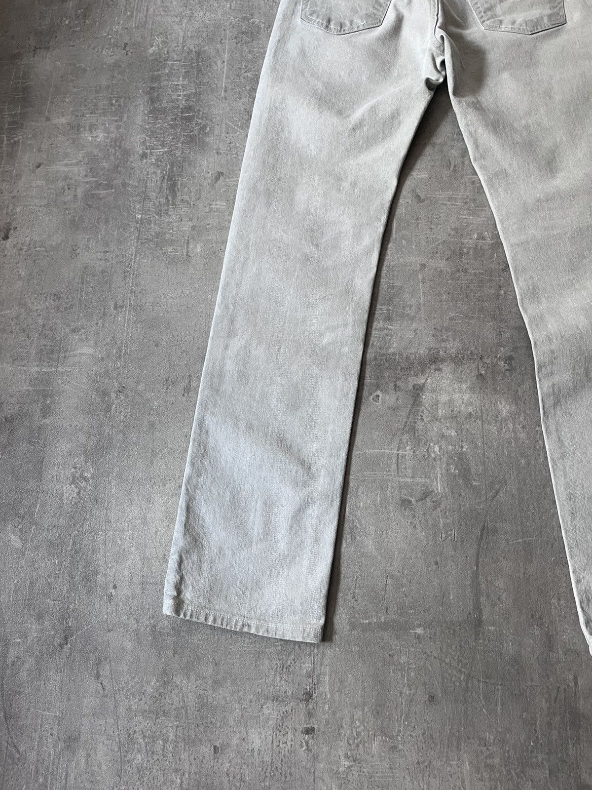 Dior Dior by Hedi Slimane 00s jeans grey white Size US 30 / EU 46 - 8 Thumbnail