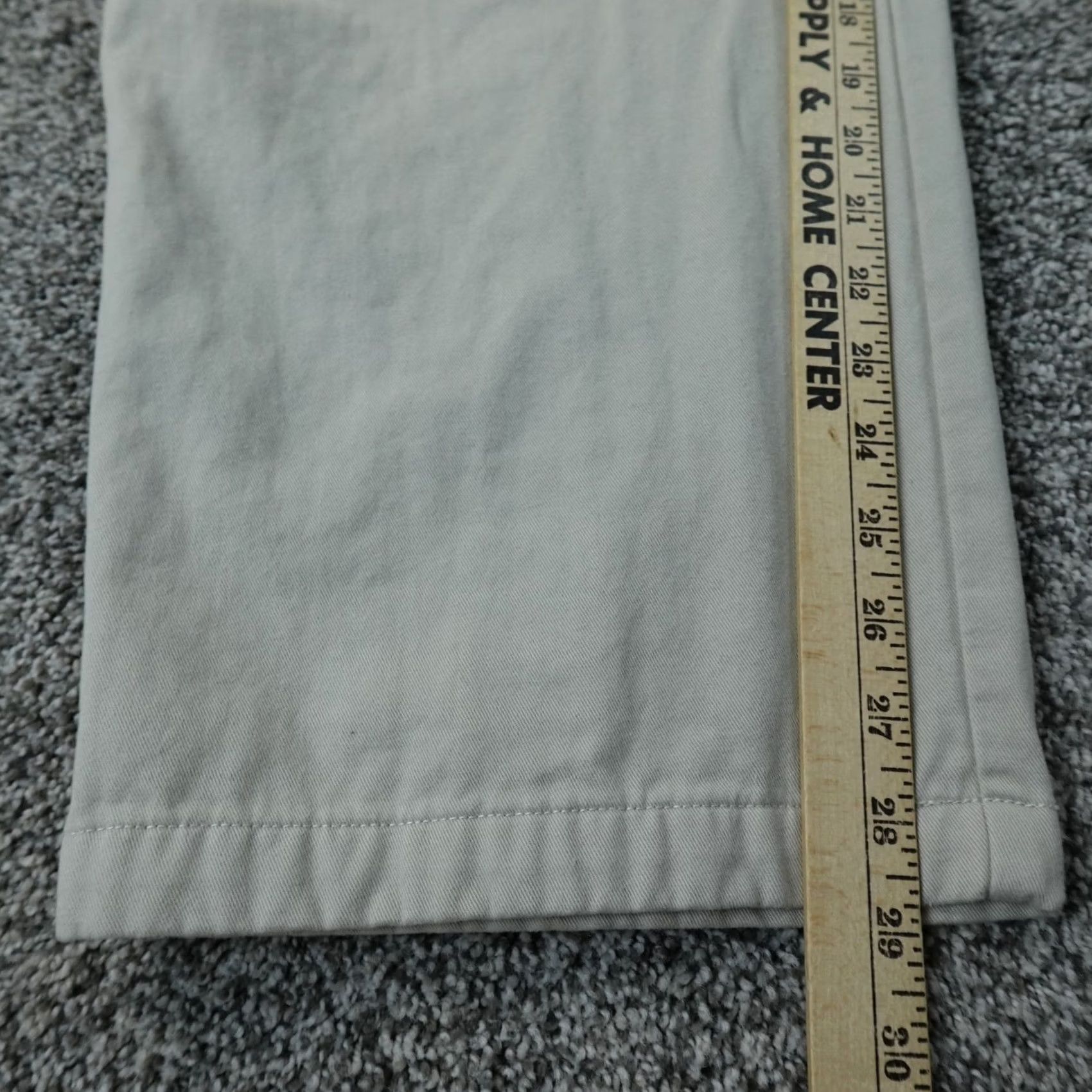 Vintage L.L. Bean Pants Mens 44X29 Beige Chino Trousers Flat Front Pockets Regular Size US 44 / EU 60 - 4 Thumbnail