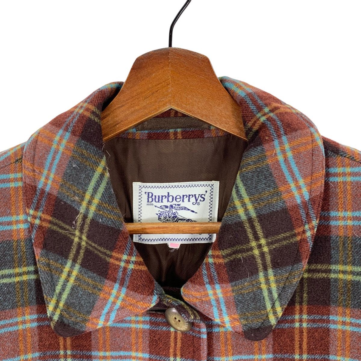 Burberry VINTAGE BURBERRY TARTAN WOOL BUTTON JACKET Size US M / EU 48-50 / 2 - 6 Thumbnail